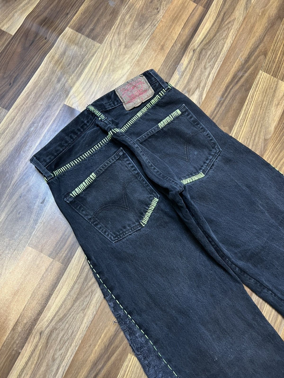 Levi's Reworked 1of1 levis crazy distressed denim Size US 32 / EU 48 - 8 Thumbnail