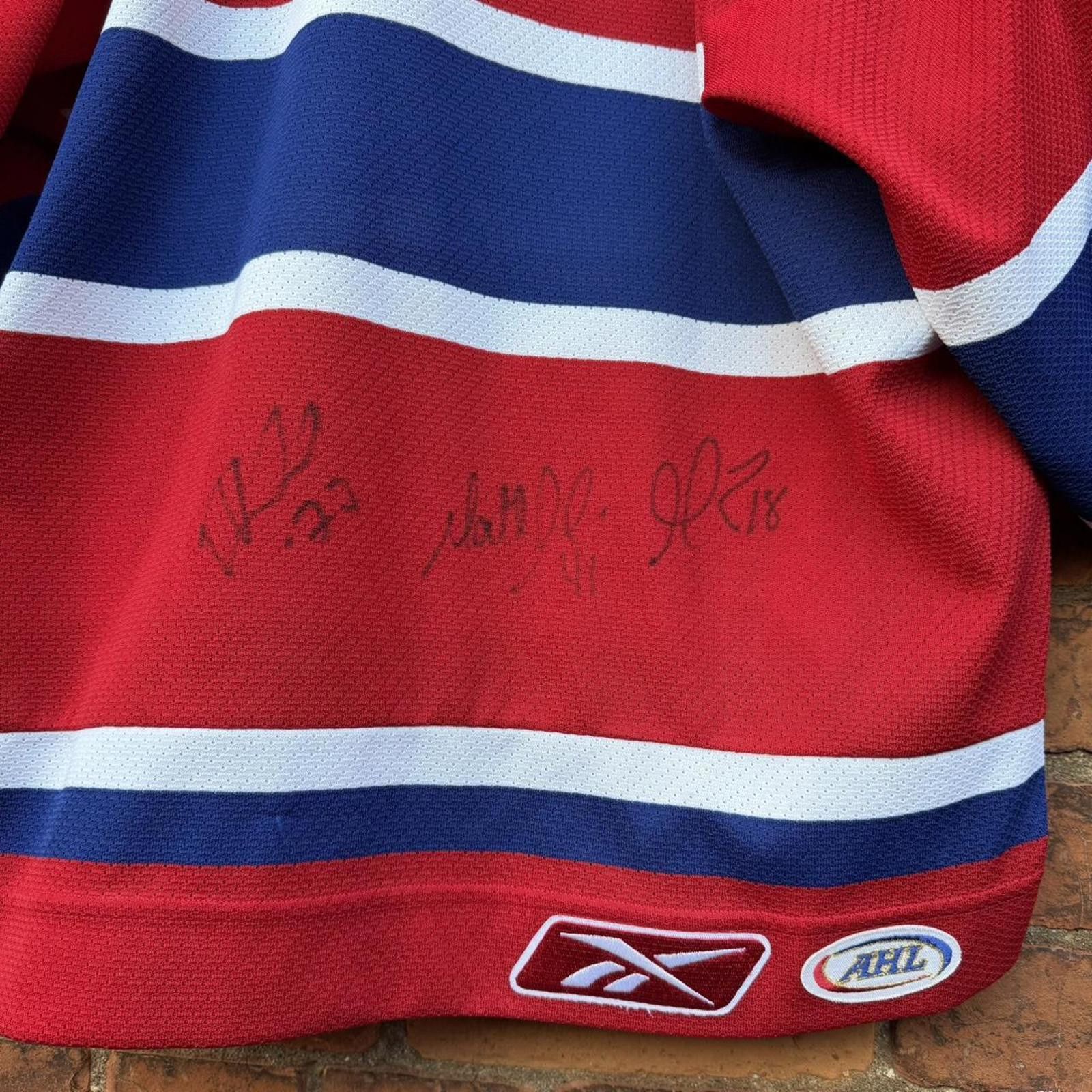 Reebok Vintage Hamilton bulldogs autographed jersey M gretzky 00s Size US M / EU 48-50 / 2 - 4 Thumbnail