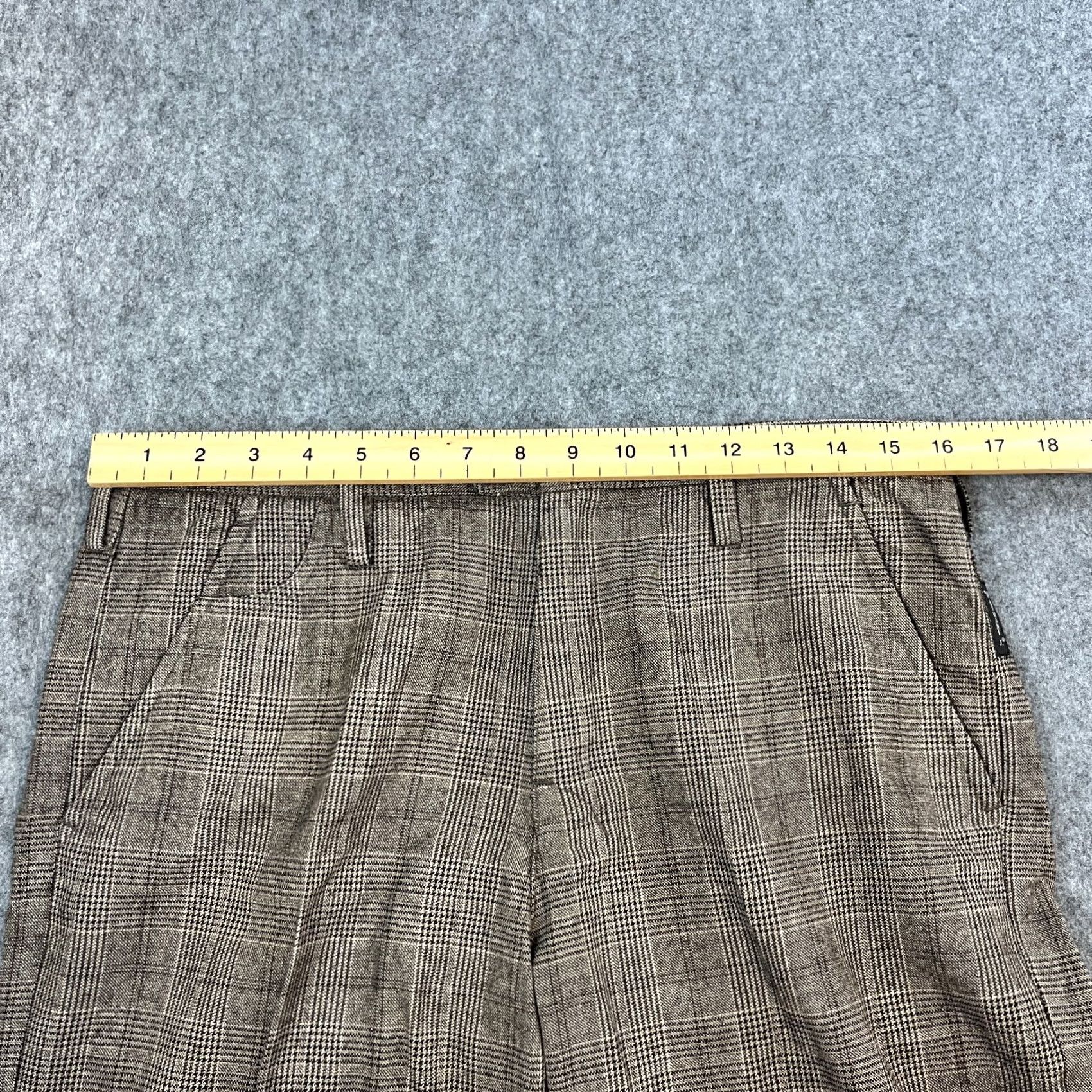 Armani Armani Mens Wool Trousers Pants Straight 32 Grey Check Plaid Jeans Regular Size US 32 / EU 48 - 7 Thumbnail