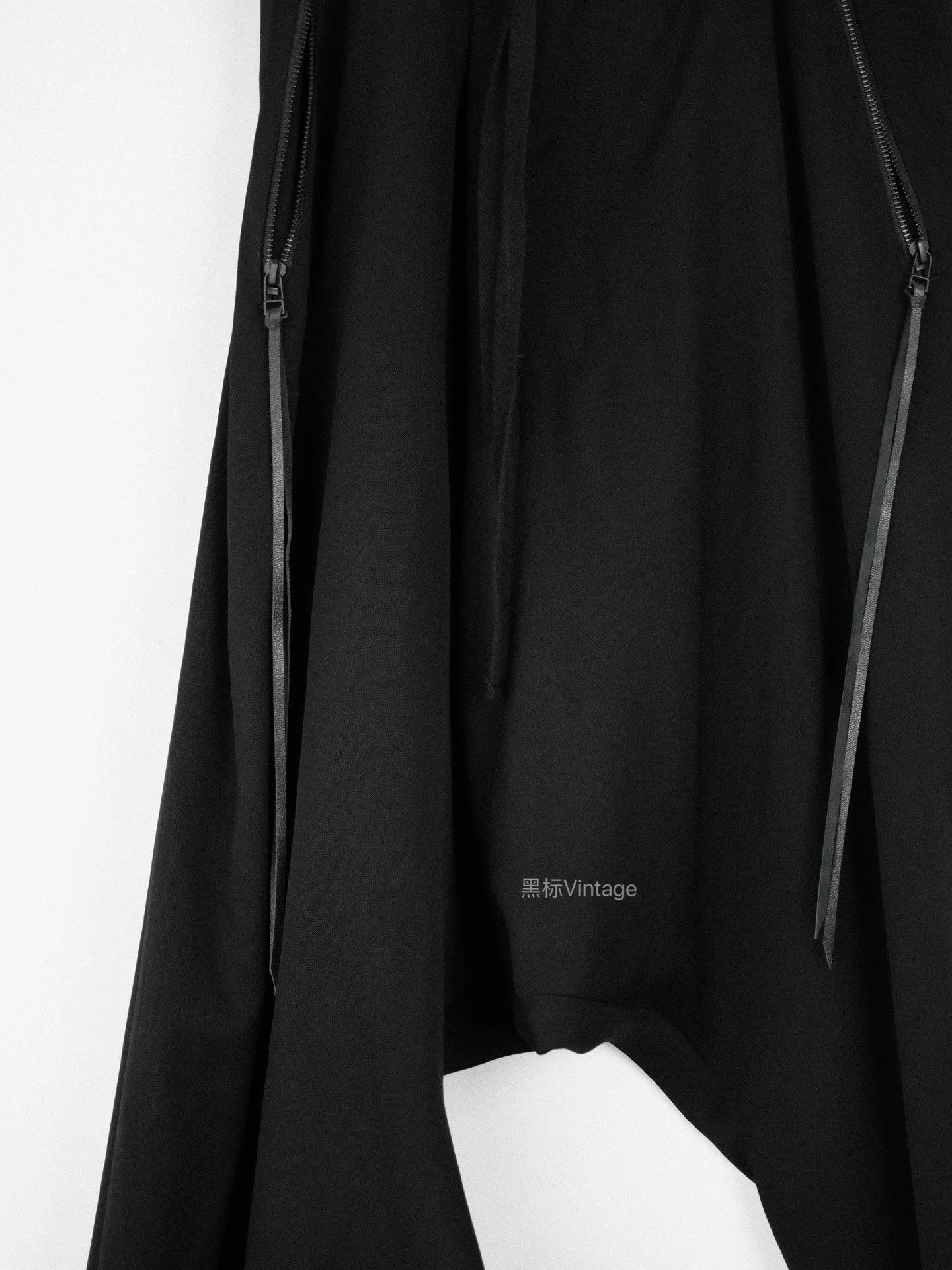 Yohji Yamamoto Yohji Yamamoto 20AW Asym Leather Cord Wide-Leg Pants Size US 30 / EU 46 - 5 Thumbnail