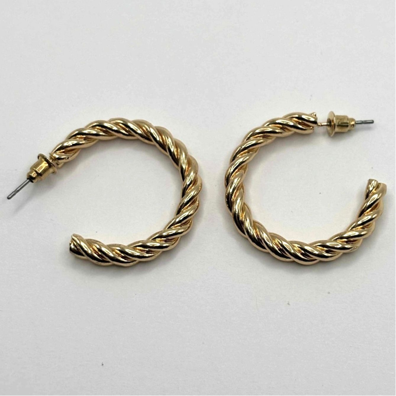 Other Gold Twist Hoops Size ONE SIZE - 3 Thumbnail