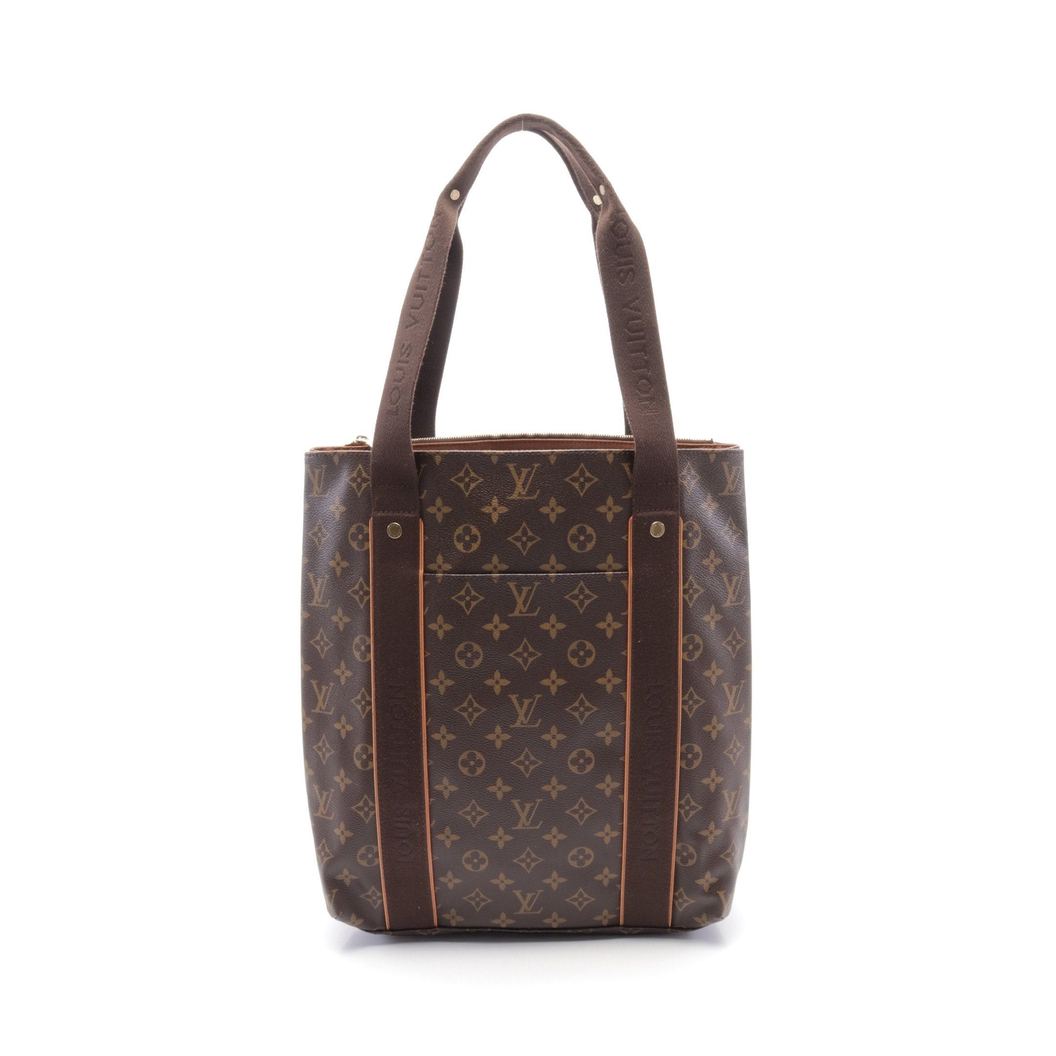 Louis Vuitton Hippopotamus Bobourg Monogram Shoulder Bag Tote Leather Brown
