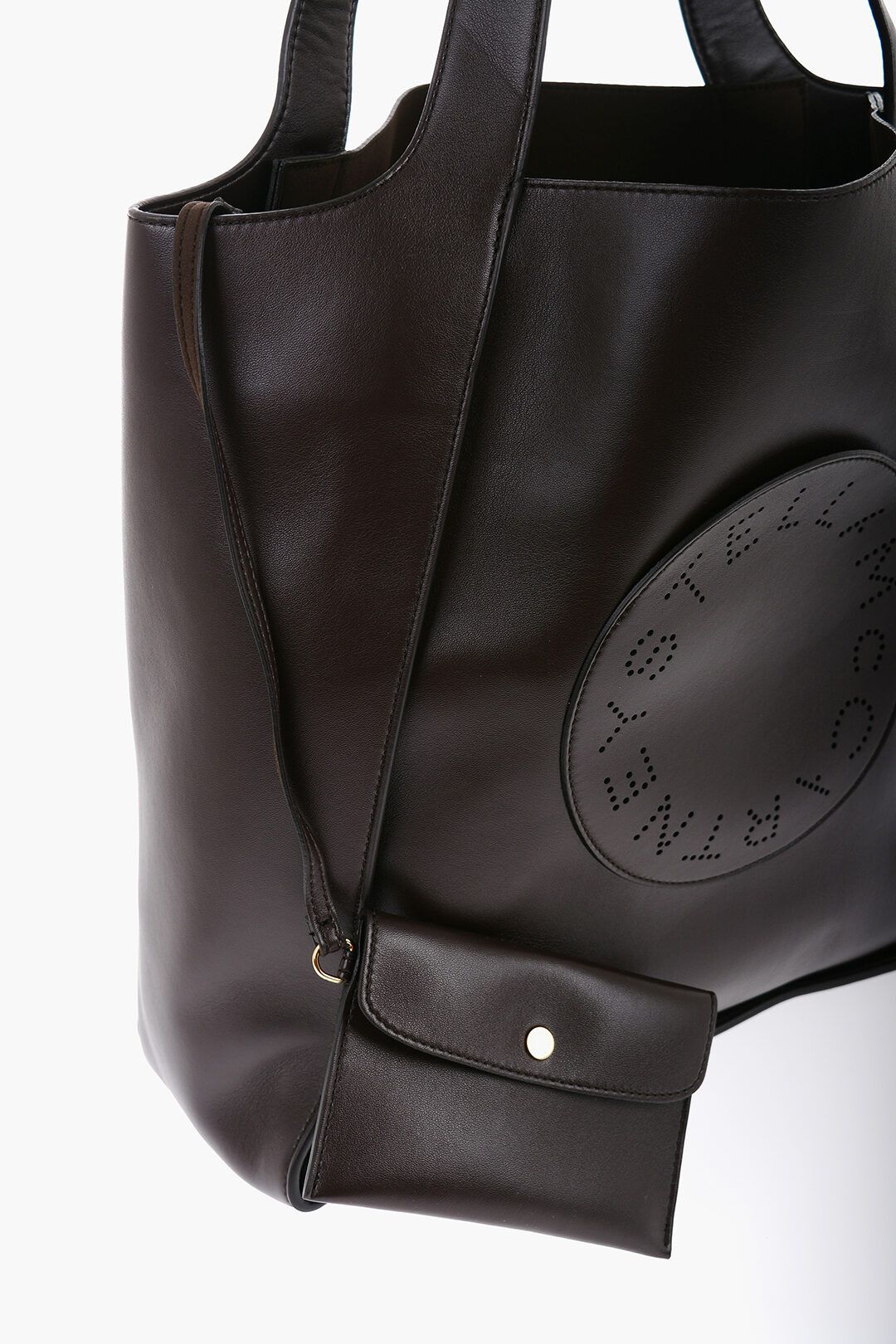 Stella McCartney og1mm0824 Size: OS / Leather Handbag With Openwork Logo Size ONE SIZE - 4 Thumbnail