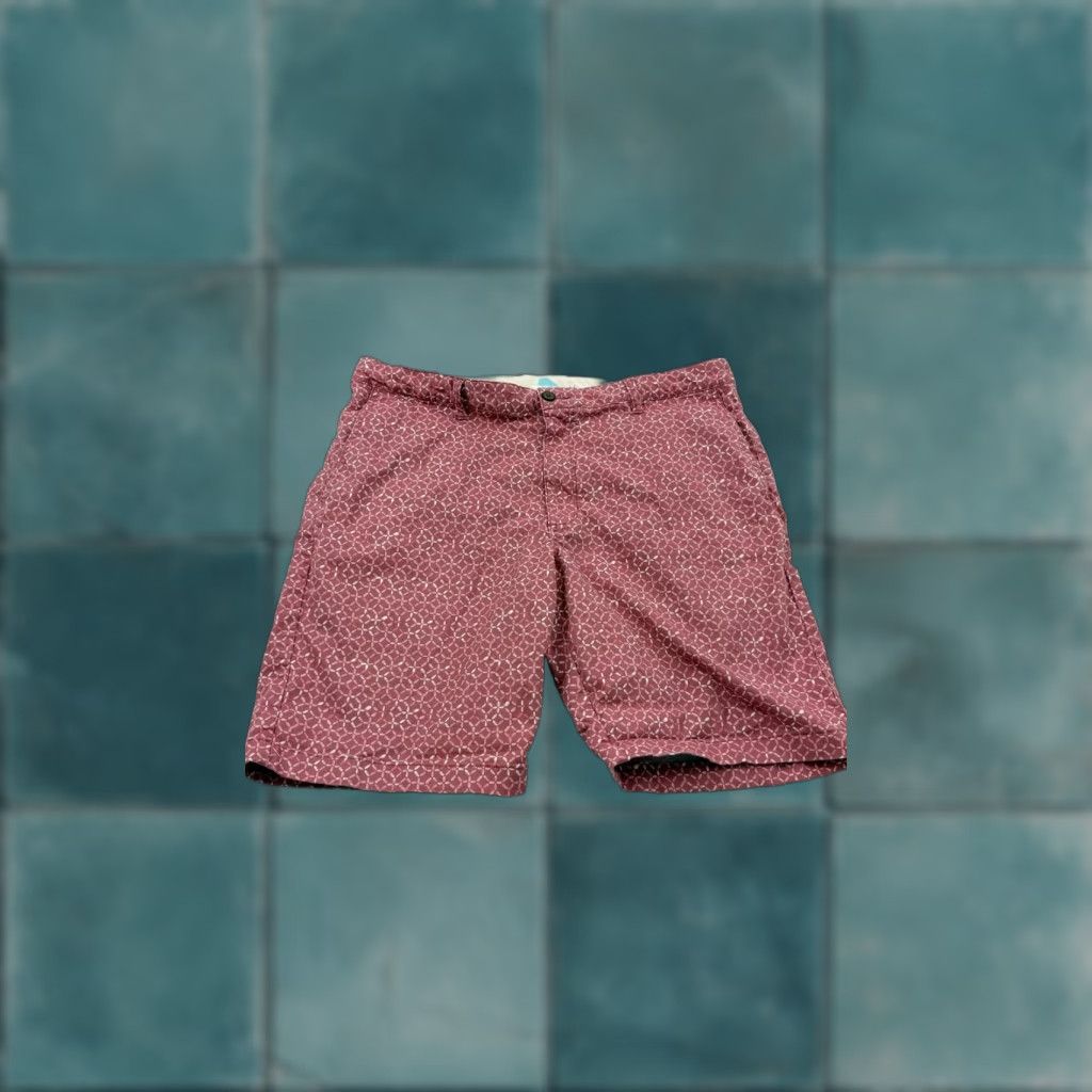 Tommy Bahama Tommy Bahama Geo Print Shorts Mens 38 Red Cotton Chino Stretch Outdoor Casual Size US 38 / EU 54 - 1 Thumbnail
