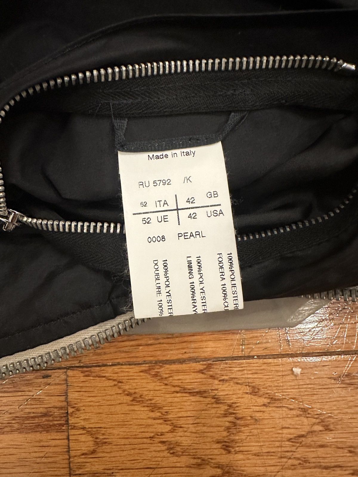 Rick Owens Rick Owens SS13 "ISLAND" PEARL Mollino Poly Zip-Up Jacket Size US M / EU 48-50 / 2 - 11 Thumbnail