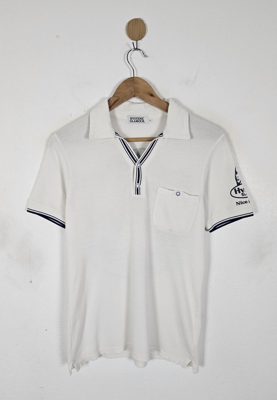Hysteric Glamour Hysteric Glamour Nice & Sleazy Polo Shirt Size US S / EU 44-46 / 1 - 2 Thumbnail