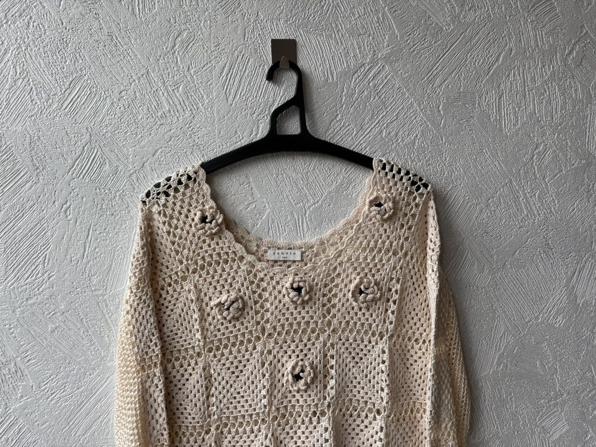 Sandro Sandro Paris Flowers Sweater Size S / US 4 / IT 40 - 2 Thumbnail