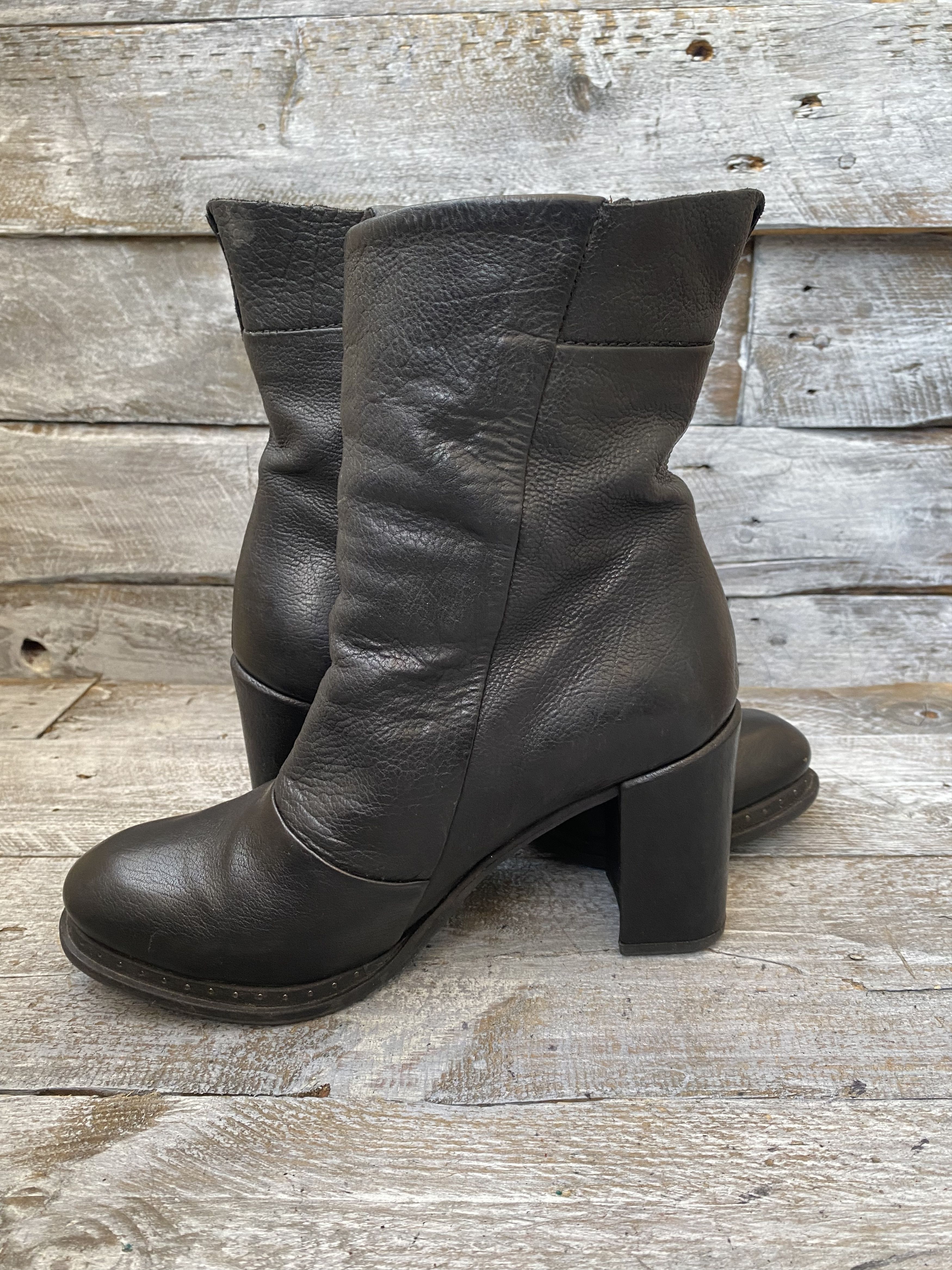 A.S.98 × If Six Was Nine As 98 black grunge heel boots sz36 Size US 6 / IT 36 - 11 Thumbnail