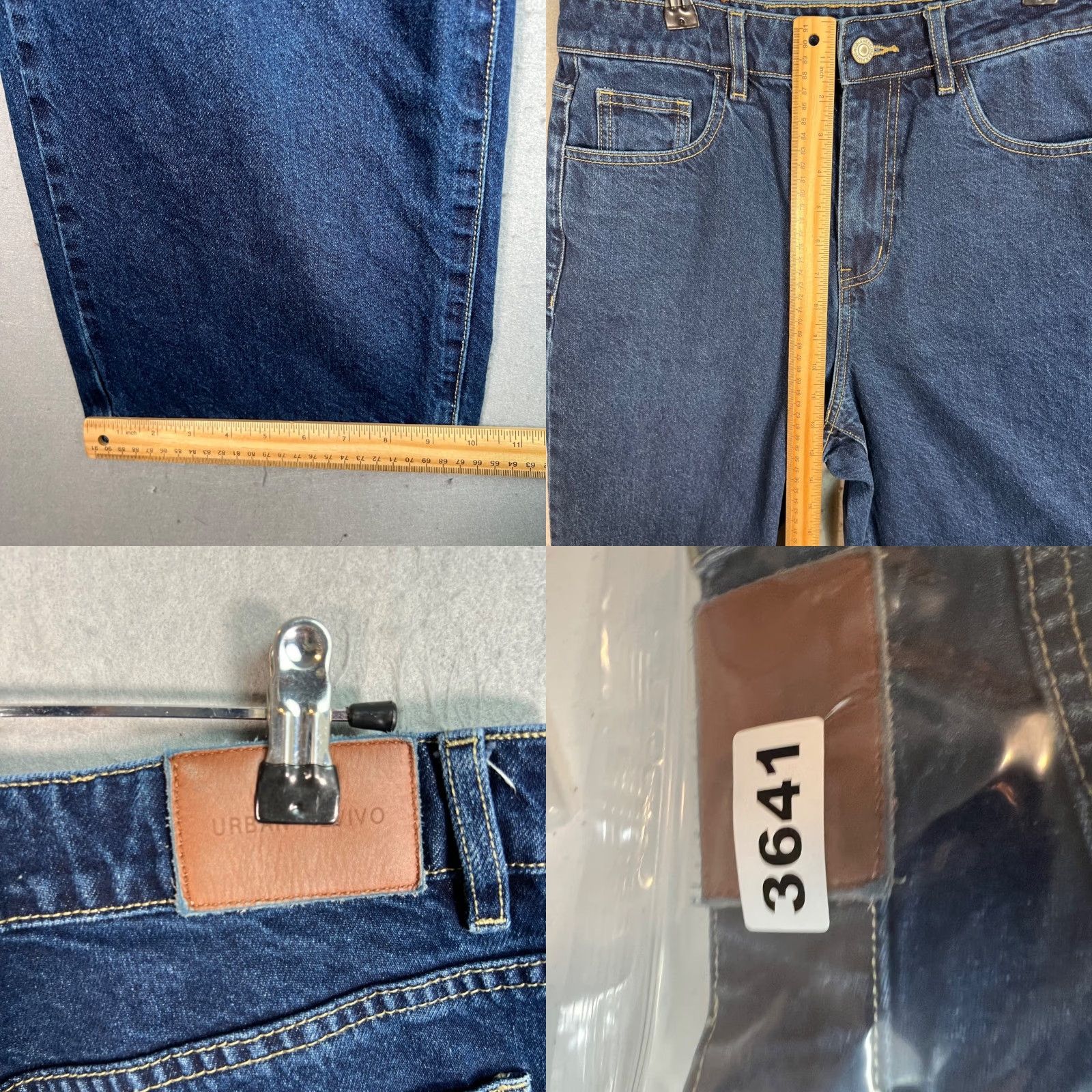 Vintage Urban Revivo Womens Jeans Size 6 High-Waist Wide-Leg Denim Blue 100% Cotton Size 28" / US 6 / IT 42 - 8 Thumbnail