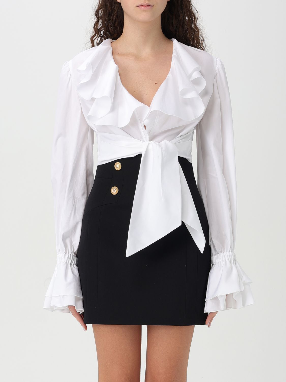 Balmain Balmain Shirt Woman White Size S / US 4 / IT 40 - 1 Thumbnail