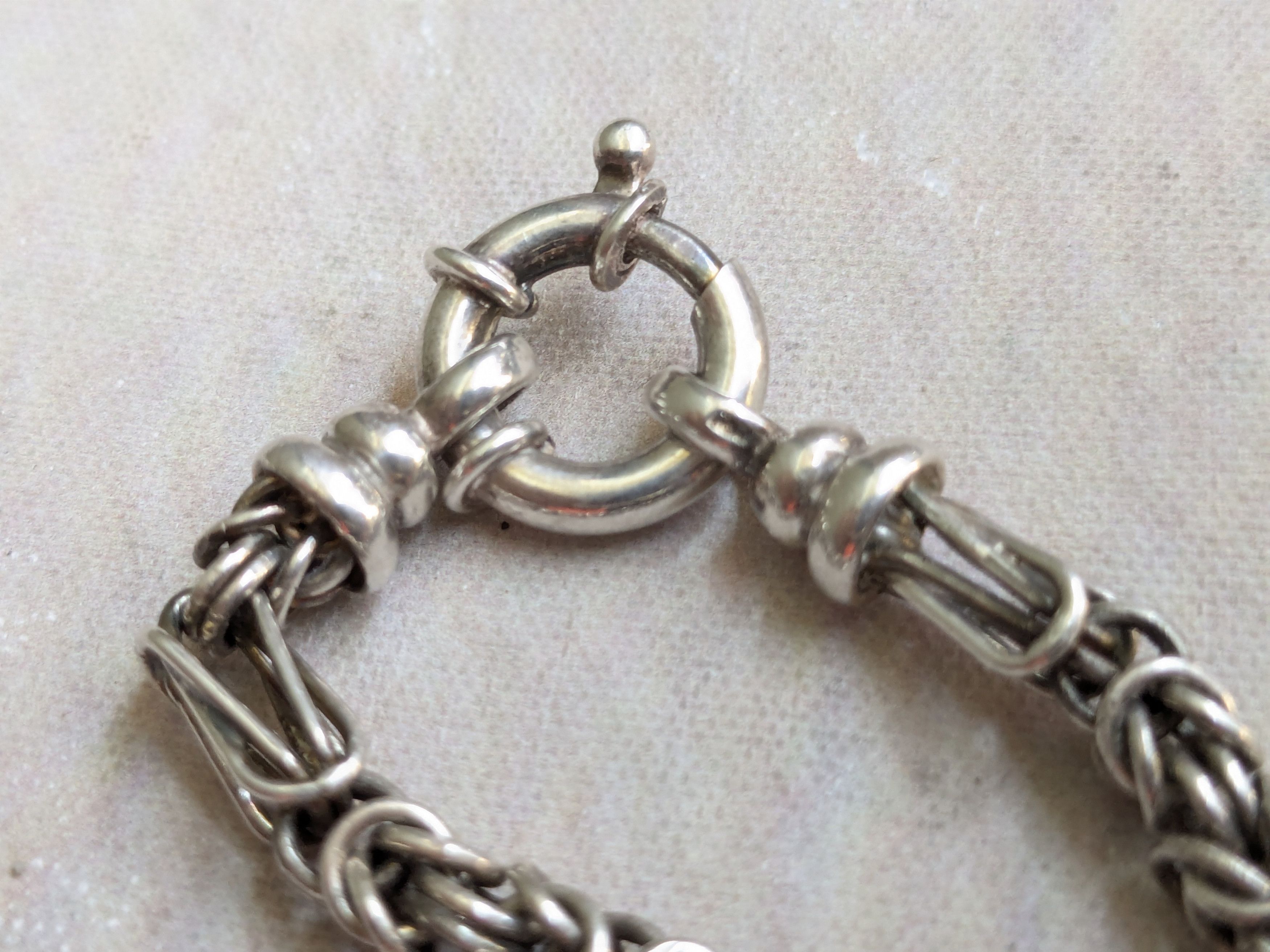 Jewelry Veronese Sterling Silver Byzantine Bracelet 8" Italy Size ONE SIZE - 6 Thumbnail