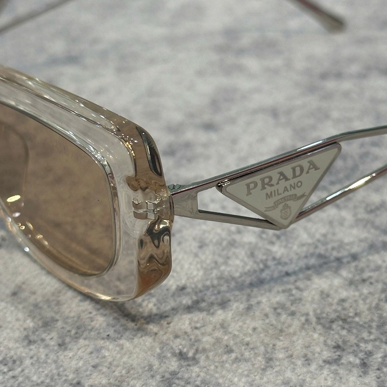 Prada PRADA Symbole Sunglasses 14YS 19M4I2 CRYSTAL BEIGE Size ONE SIZE - 3 Thumbnail