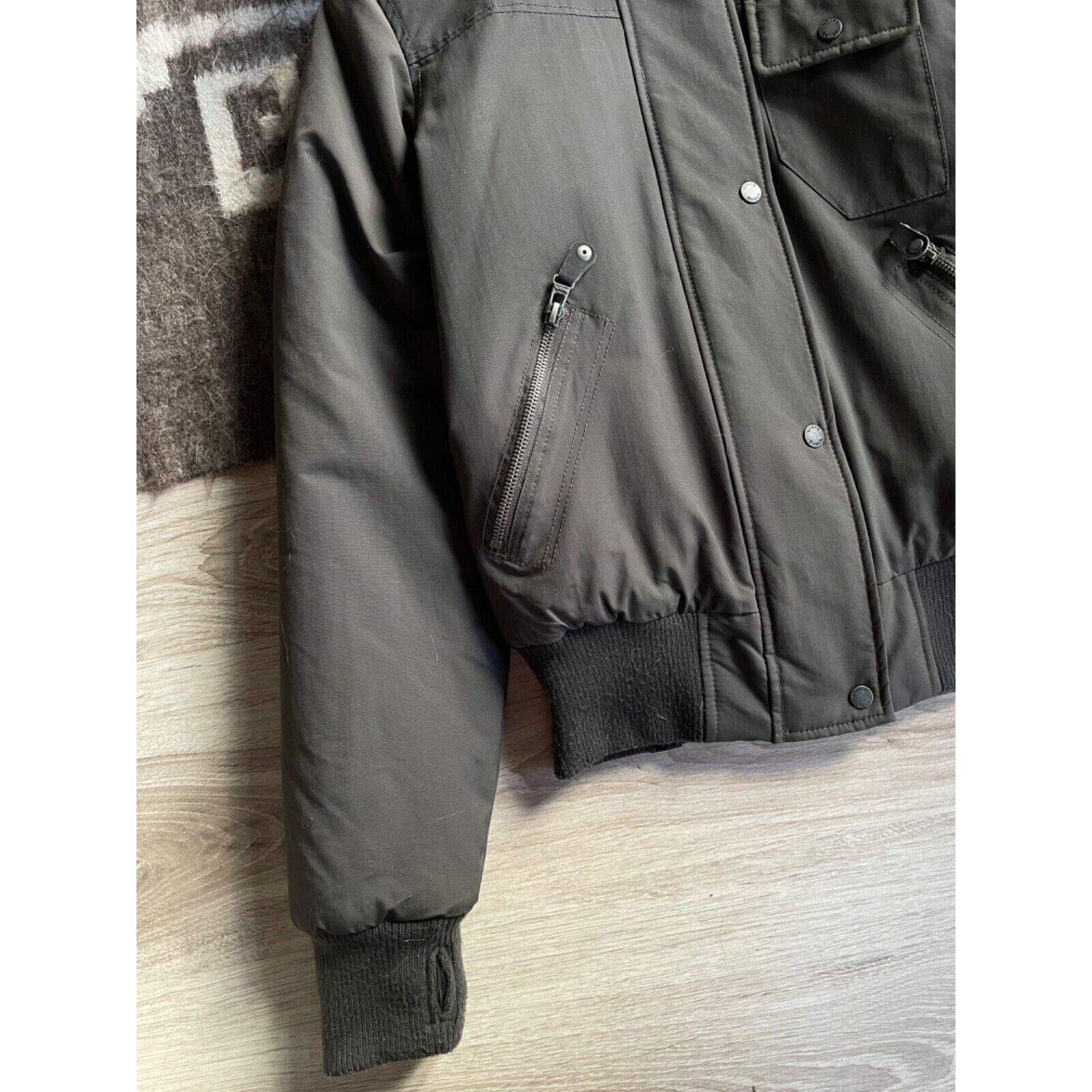 Bench Bench Vintage y2k Fur Trim Bomber Jacket 8587AC Size M / US 6-8 / IT 42-44 - 8 Thumbnail