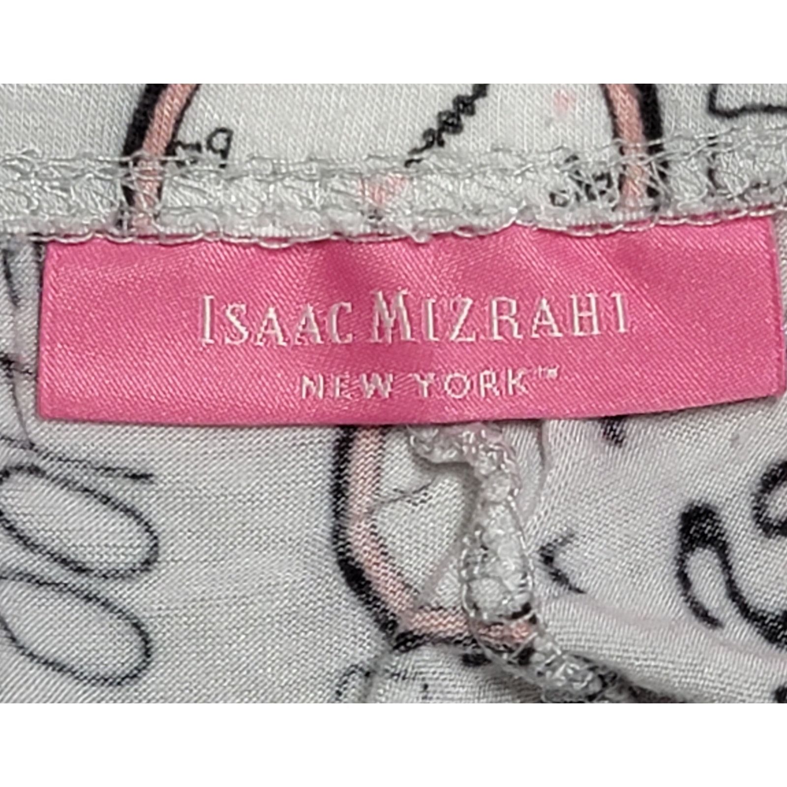 Isaac Mizrahi Isaac Mizrahi Gray Black Pink Clock Print PJ Bottoms Medium Size 30" / US 8 / IT 44 - 2 Thumbnail