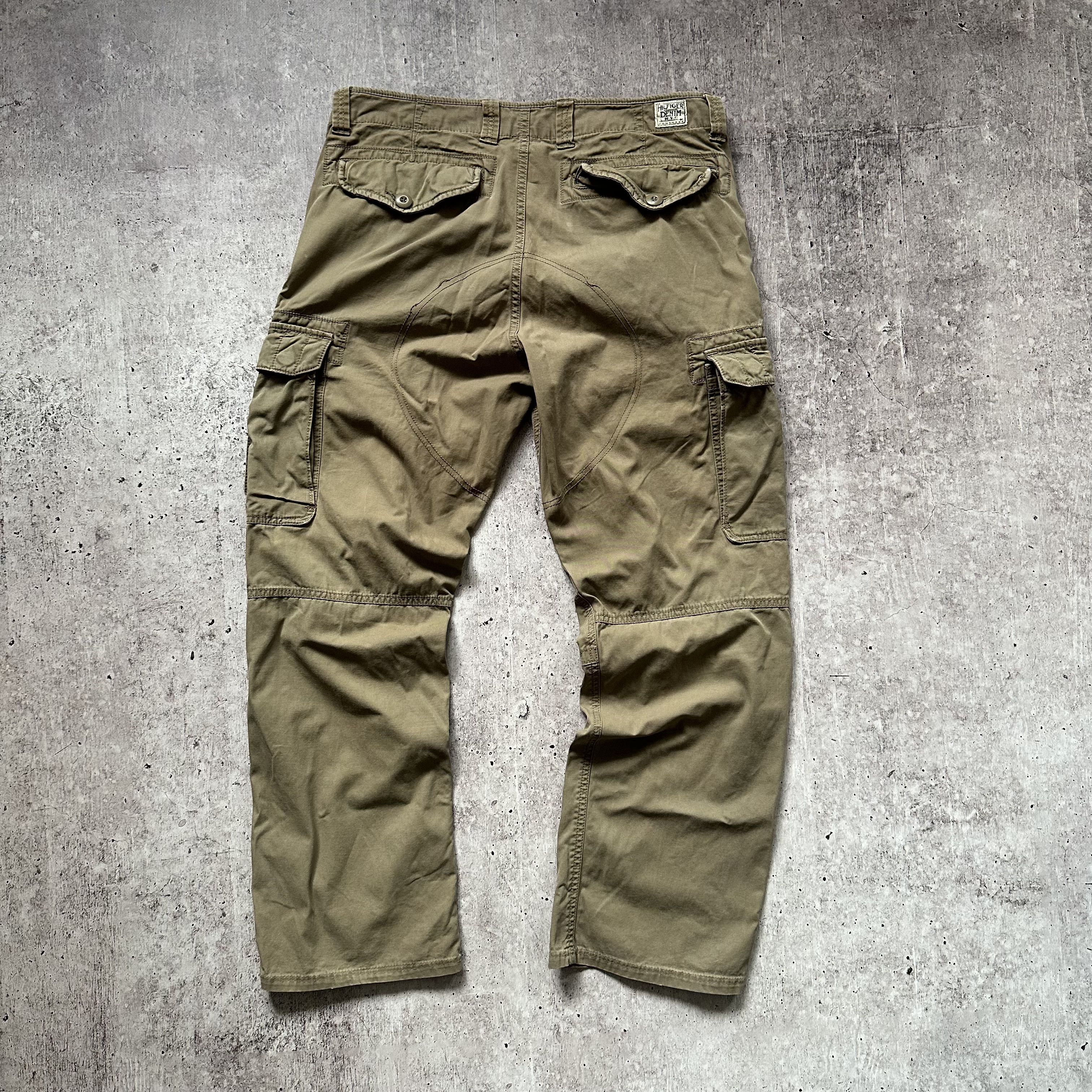 Tommy Hilfiger × Vintage Tommy Hilfiger Cargo Baggy Vintage Avant Garde Denim Pants Size US 32 / EU 48 - 7 Thumbnail