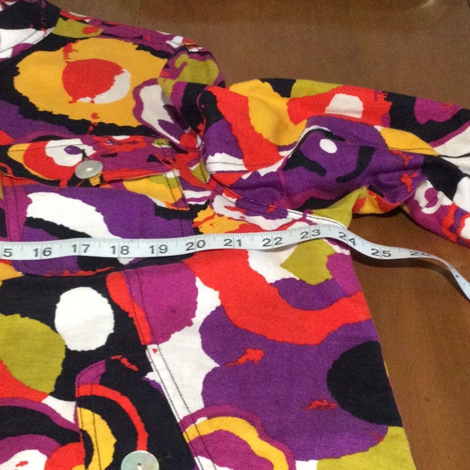 Other Ruby Rd Multicolor Button Front Pockets Linen Blend Shirt 18 Size XXL / US 16-18 / IT 52-54 - 13 Thumbnail