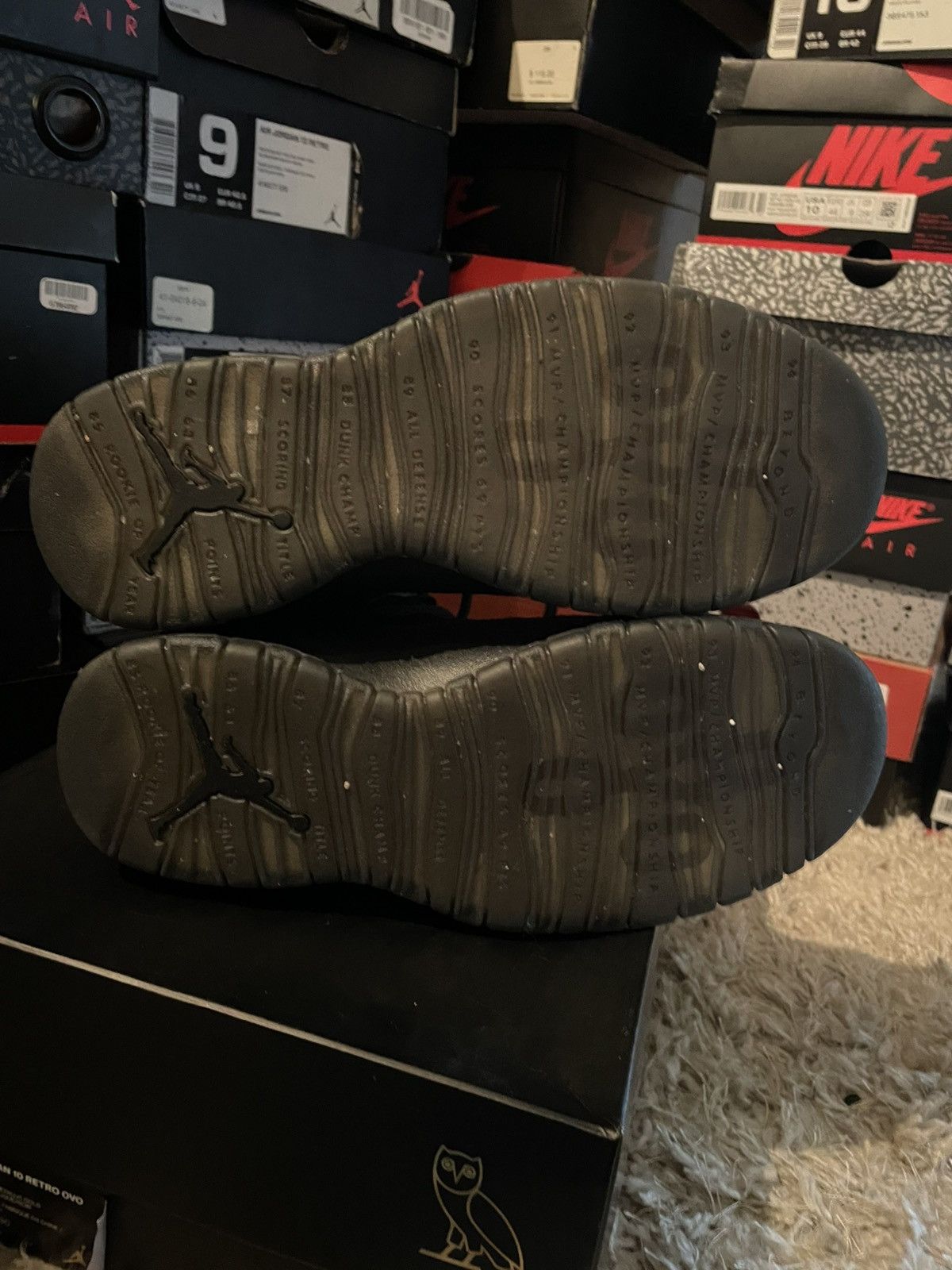Jordan Brand Jordan 10 OVO Black Size US 8.5 / EU 41-42 - 12 Thumbnail