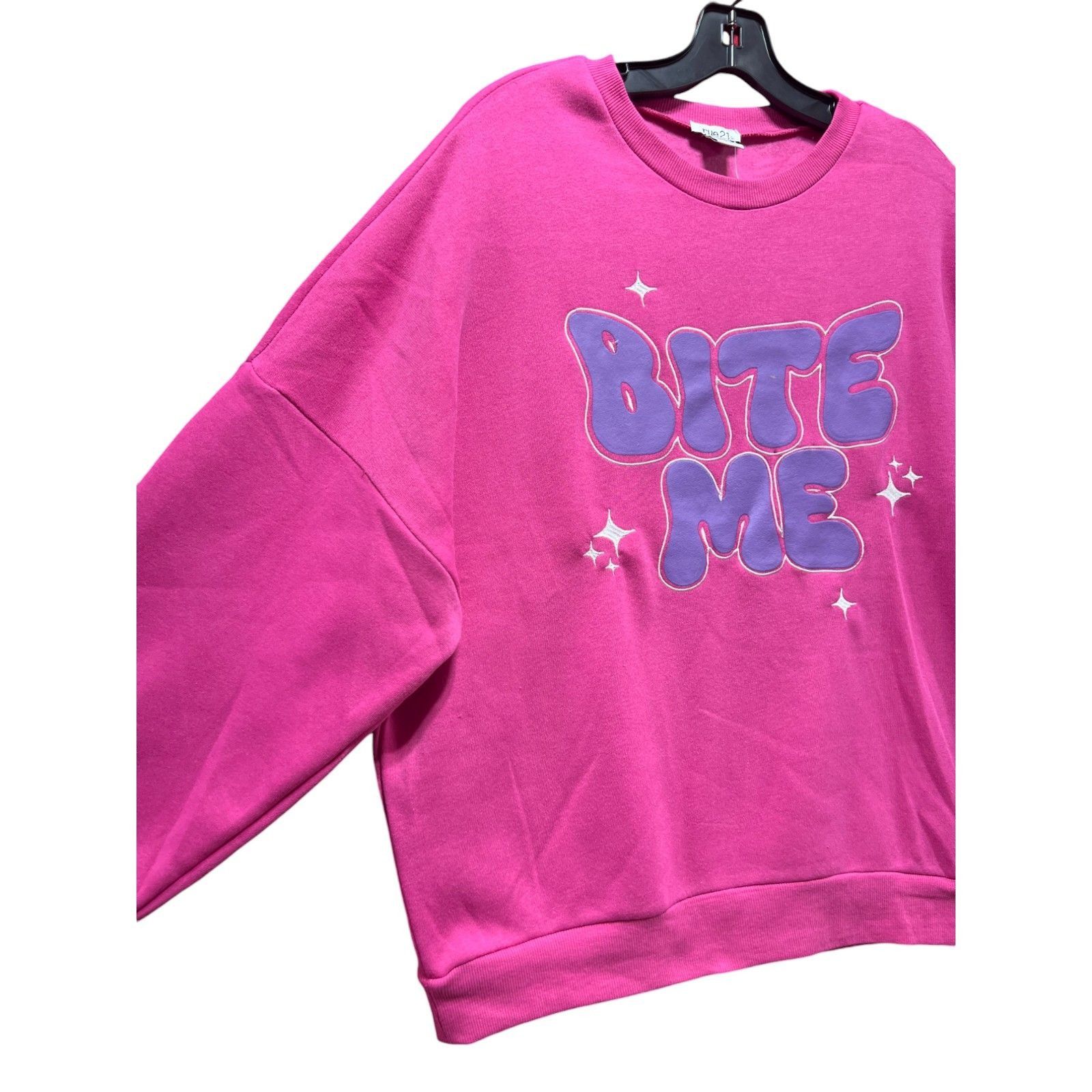 rue21 Rue 21 - Women's Long Sleeve Sweatshirt - Pink - Medium Size M / US 6-8 / IT 42-44 - 11 Thumbnail