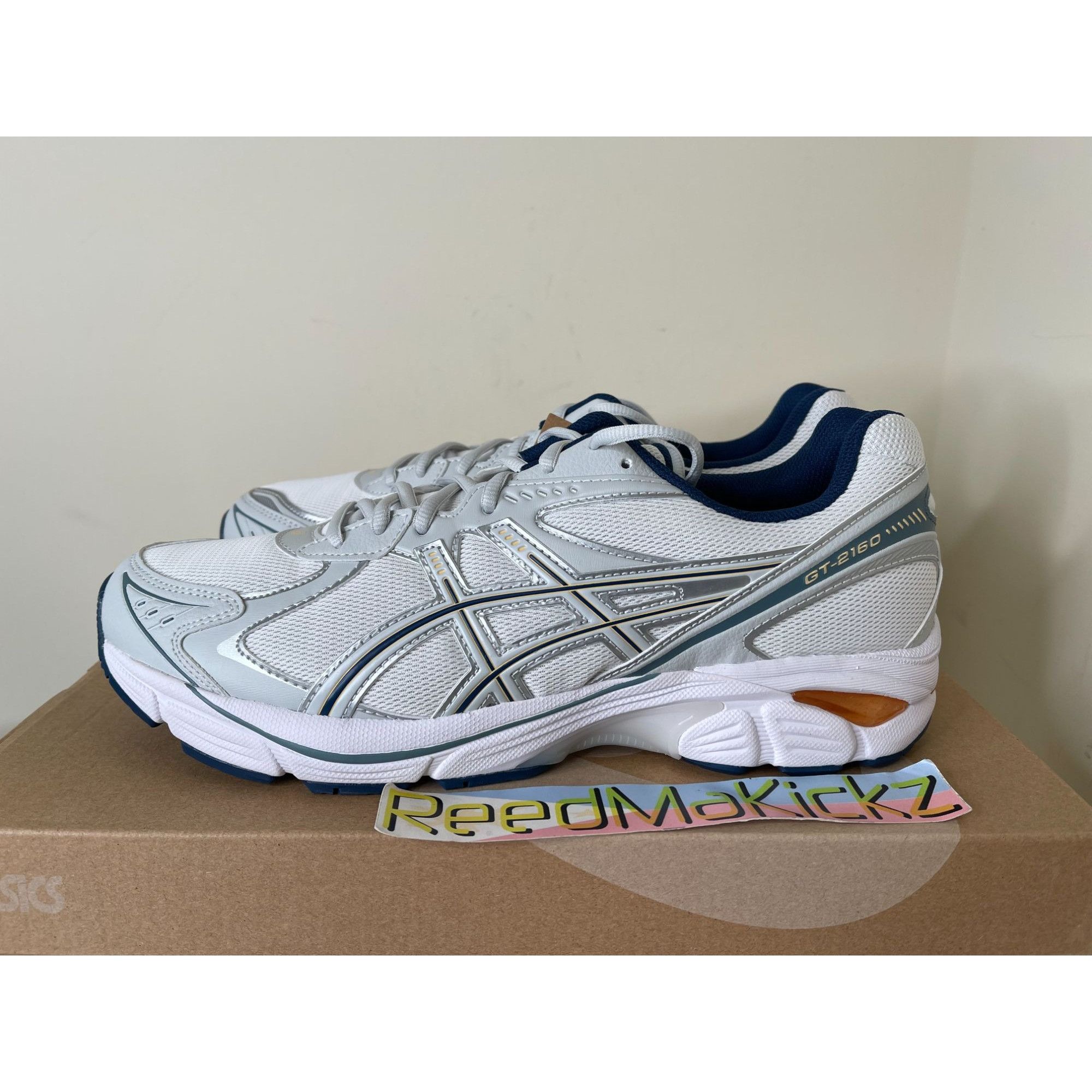 Asics Asics GT-2160 White Glacier Grey Mens 9us Size US 9 / EU 42 - 1 Thumbnail