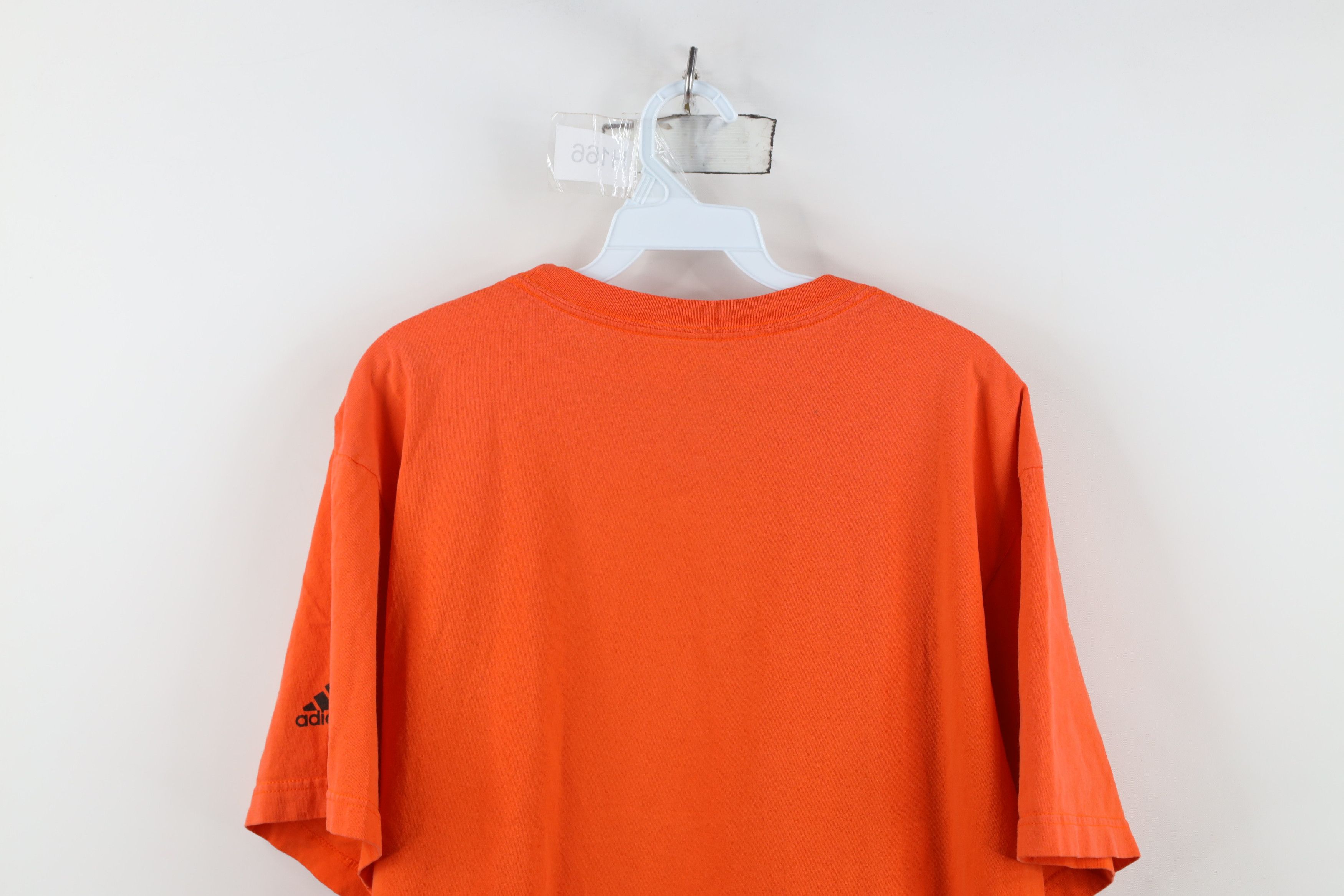 Adidas Vintage Y2K Adidas Spell Out Short Sleeve T-Shirt Orange Size US L / EU 52-54 / 3 - 13 Thumbnail