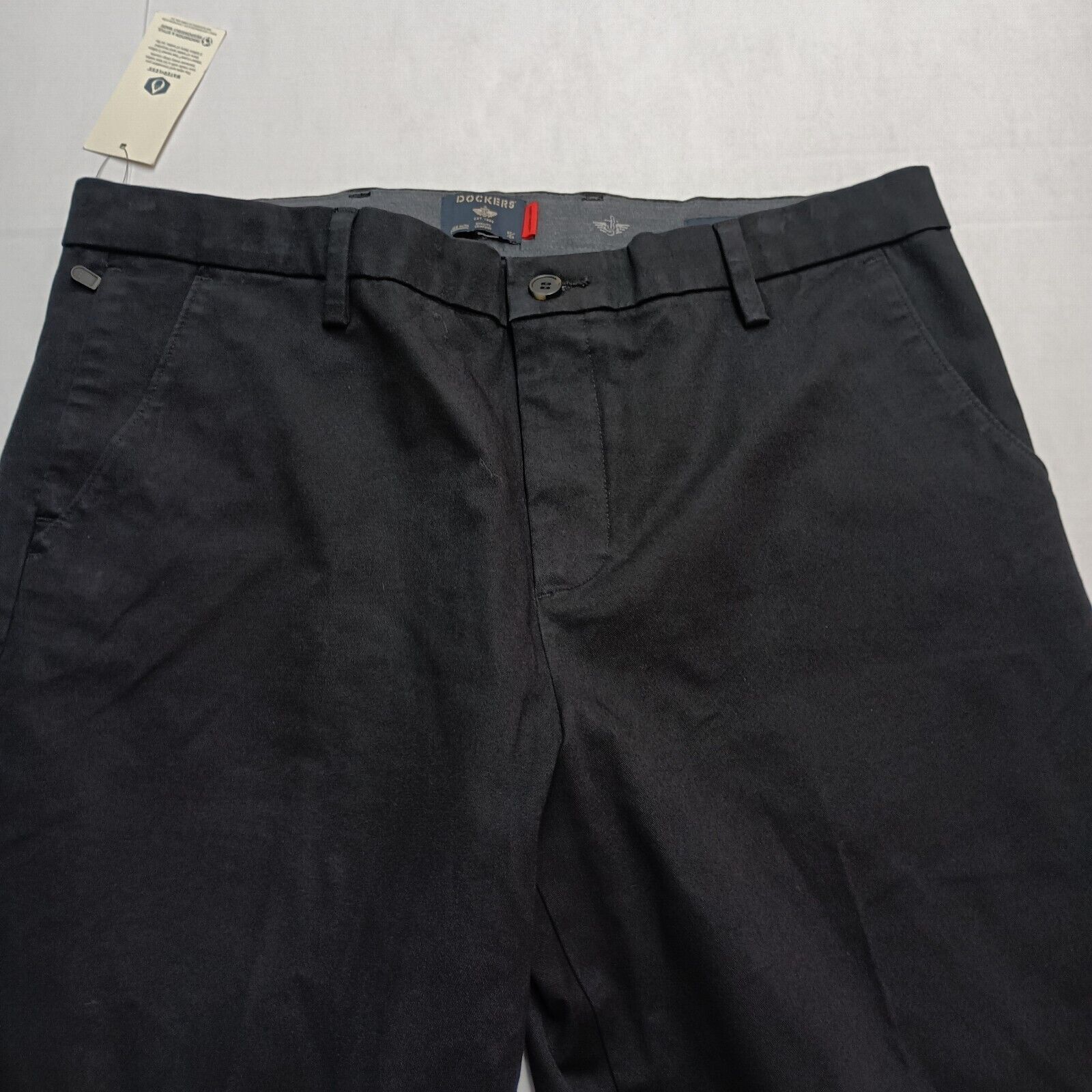 Dockers Dockers Khakis Men's 36x29 Black Straight Fit No Wrinkles Size US 36 / EU 52 - 4 Thumbnail