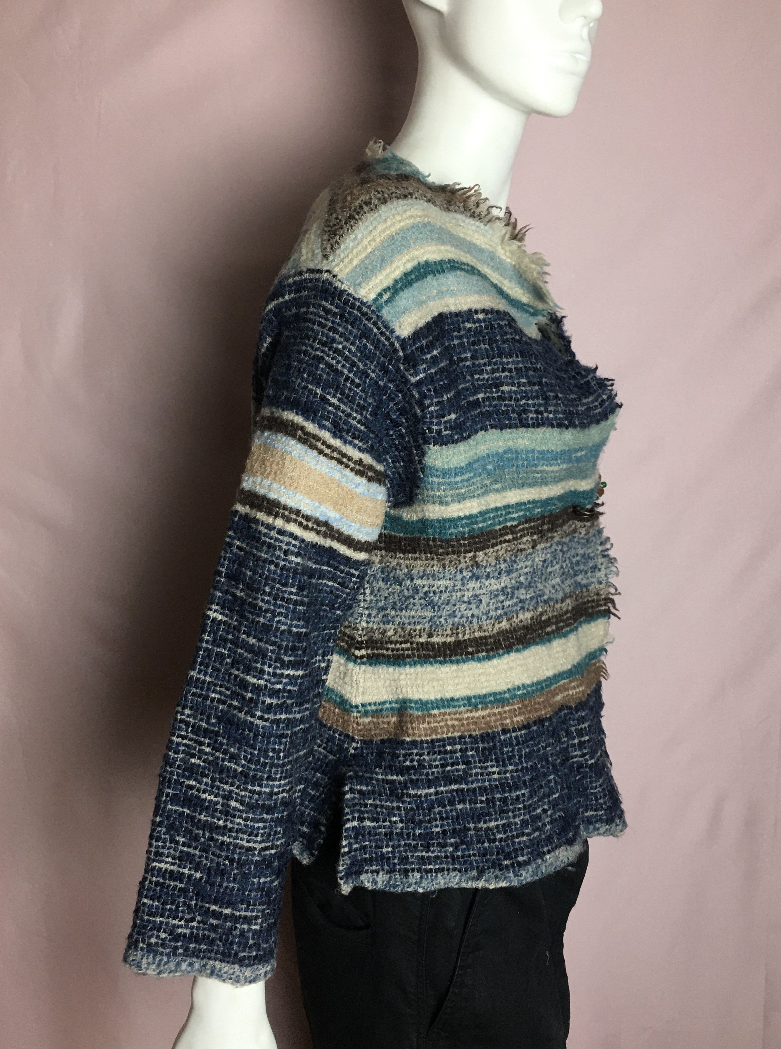 45rpm 45r 45rpm Japan Avant-garde Srtipe Cardigan Size 0 Size XS / US 0-2 / IT 36-38 - 3 Thumbnail