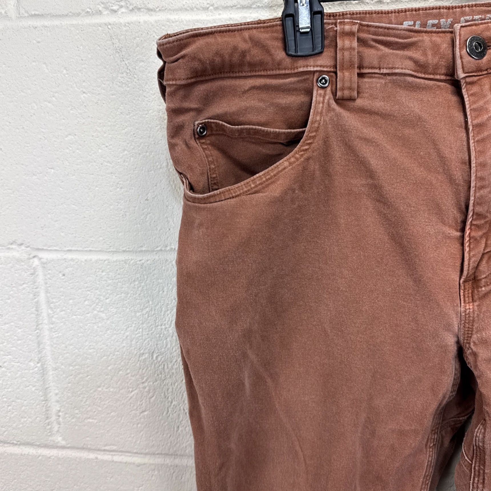 Duluth Trading Company Duluth Trading Co Flex Fire Hose Pants Mens 36x34 Slim Fit Brown Work Slim Pant Size US 36 / EU 52 - 2 Thumbnail