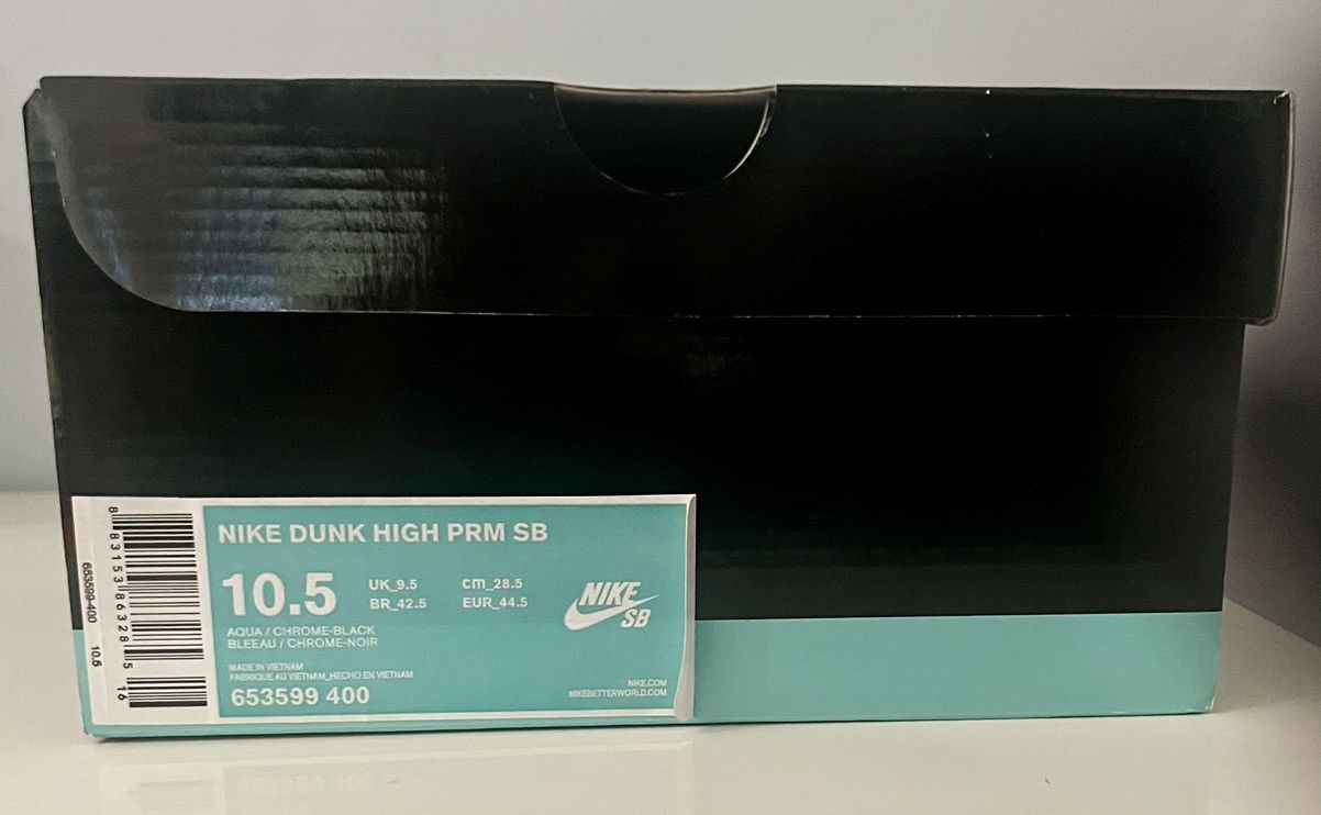 Diamond Supply Co. × Nike Authentic Nike Dunk High Prm SB Diamond Supply Co Tiffany Size US 10.5 / EU 43-44 - 8 Thumbnail