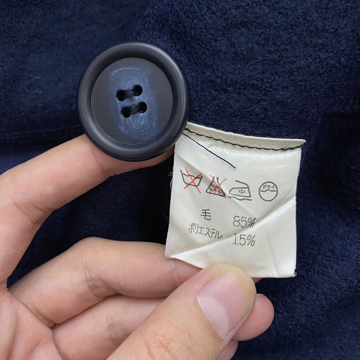 Issey Miyake Vintage 90s PLANTATION ISSEY MIYAKE Japanese Brand Wool Navy Size US M / EU 48-50 / 2 - 7 Thumbnail