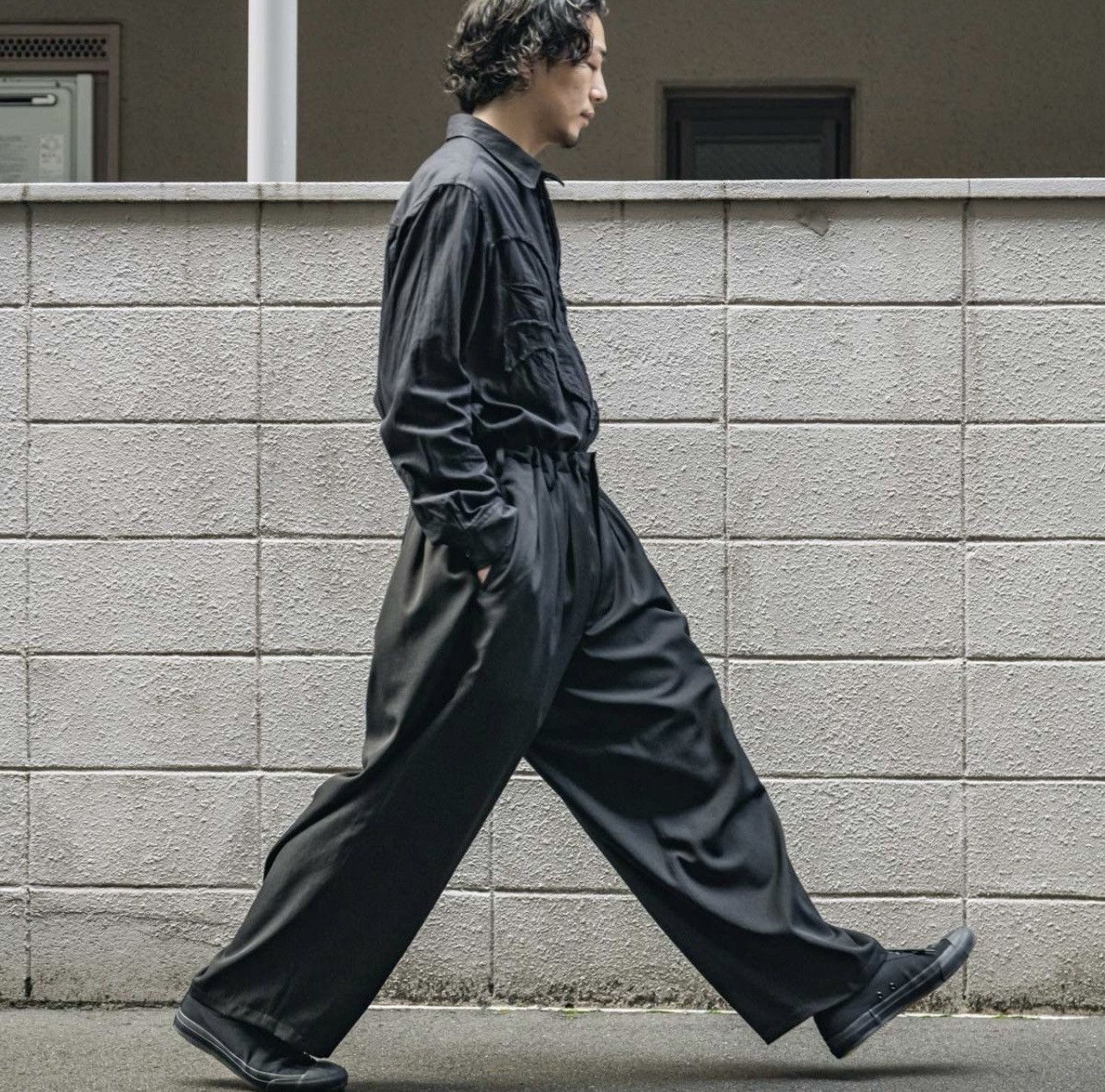 Yohji Yamamoto Yohji Yamamoto Pour Homme 12 Tuck Thick Wide Trousers Size US 34 / EU 50 - 3 Thumbnail