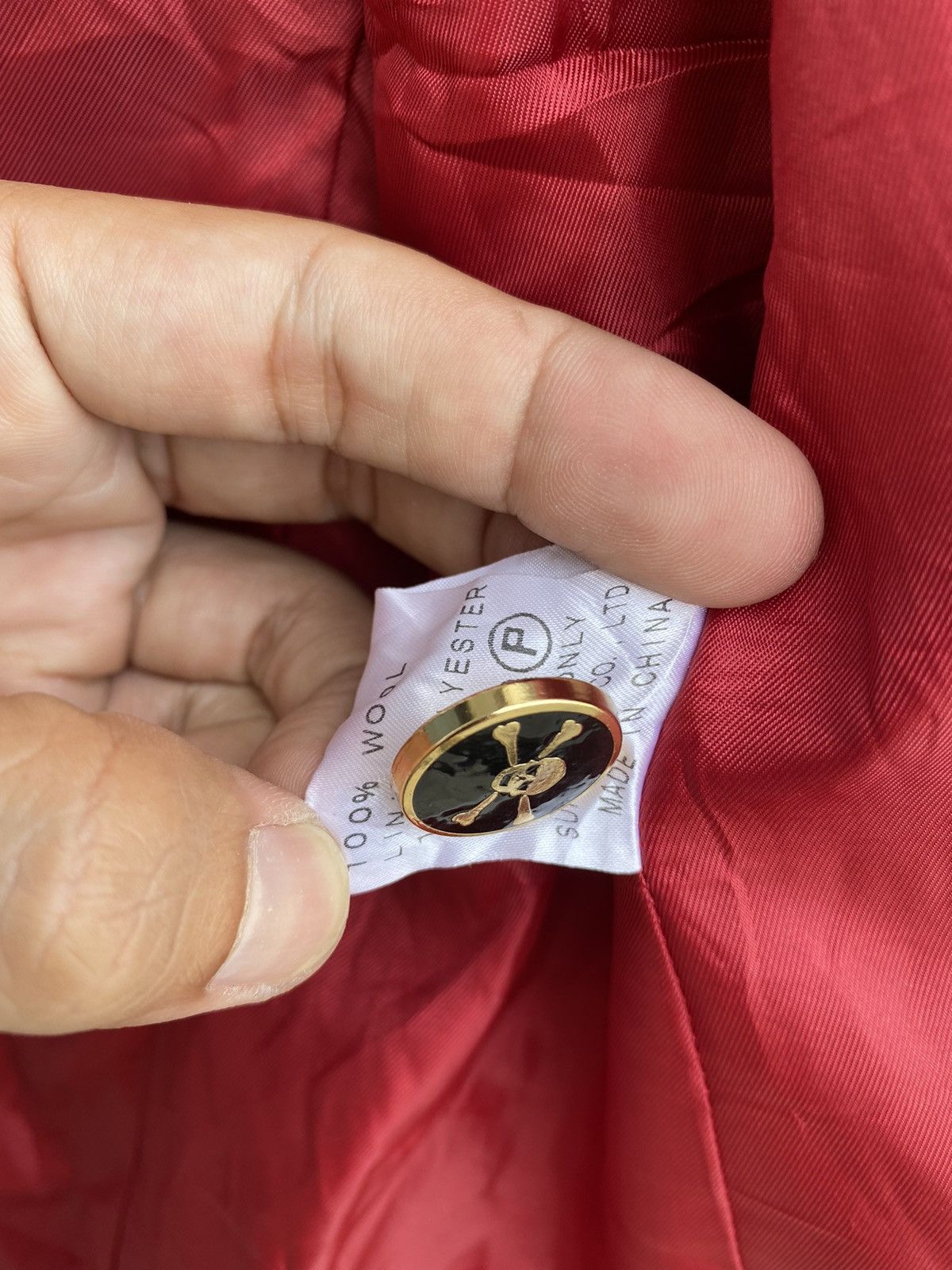 Japanese Brand Super Lover tokyo japan skull logo button wool blazer jacket Size US M / EU 48-50 / 2 - 6 Thumbnail