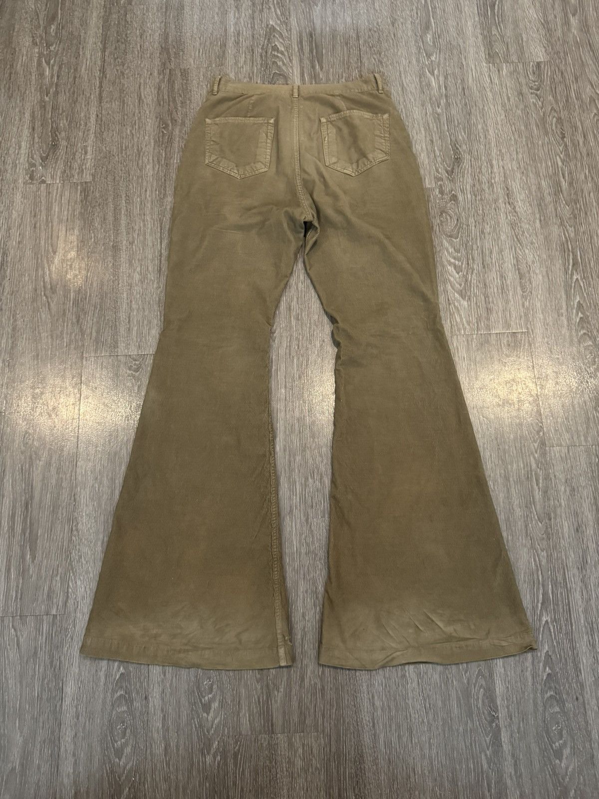 Rick Owens Rick Owens Bolan Bootcut Flared Pants Pale Green Size 31 Size US 31 - 4 Thumbnail