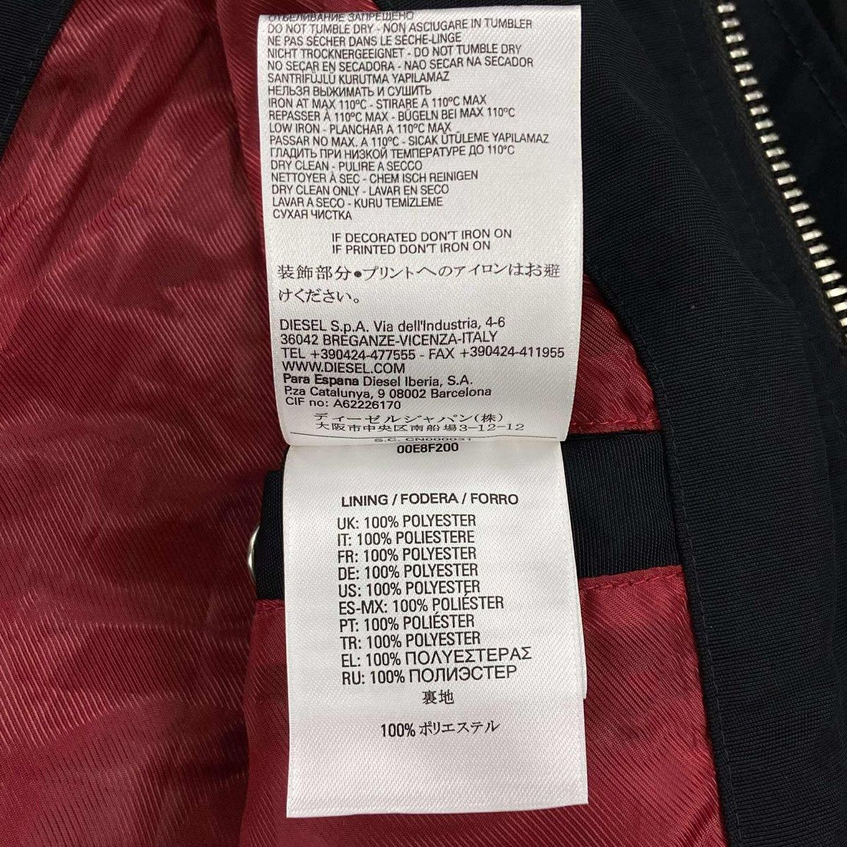 Diesel Nylon Biker Jacket Size US M / EU 48-50 / 2 - 8 Thumbnail