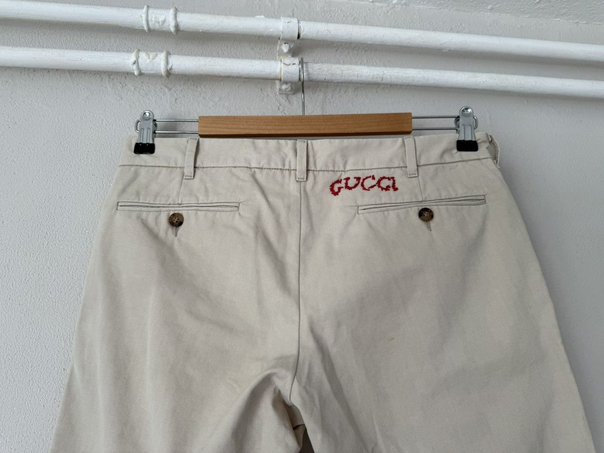 Gucci Embroidered Back Chinos in Beige Twill Size US 32 / EU 48 - 8 Thumbnail