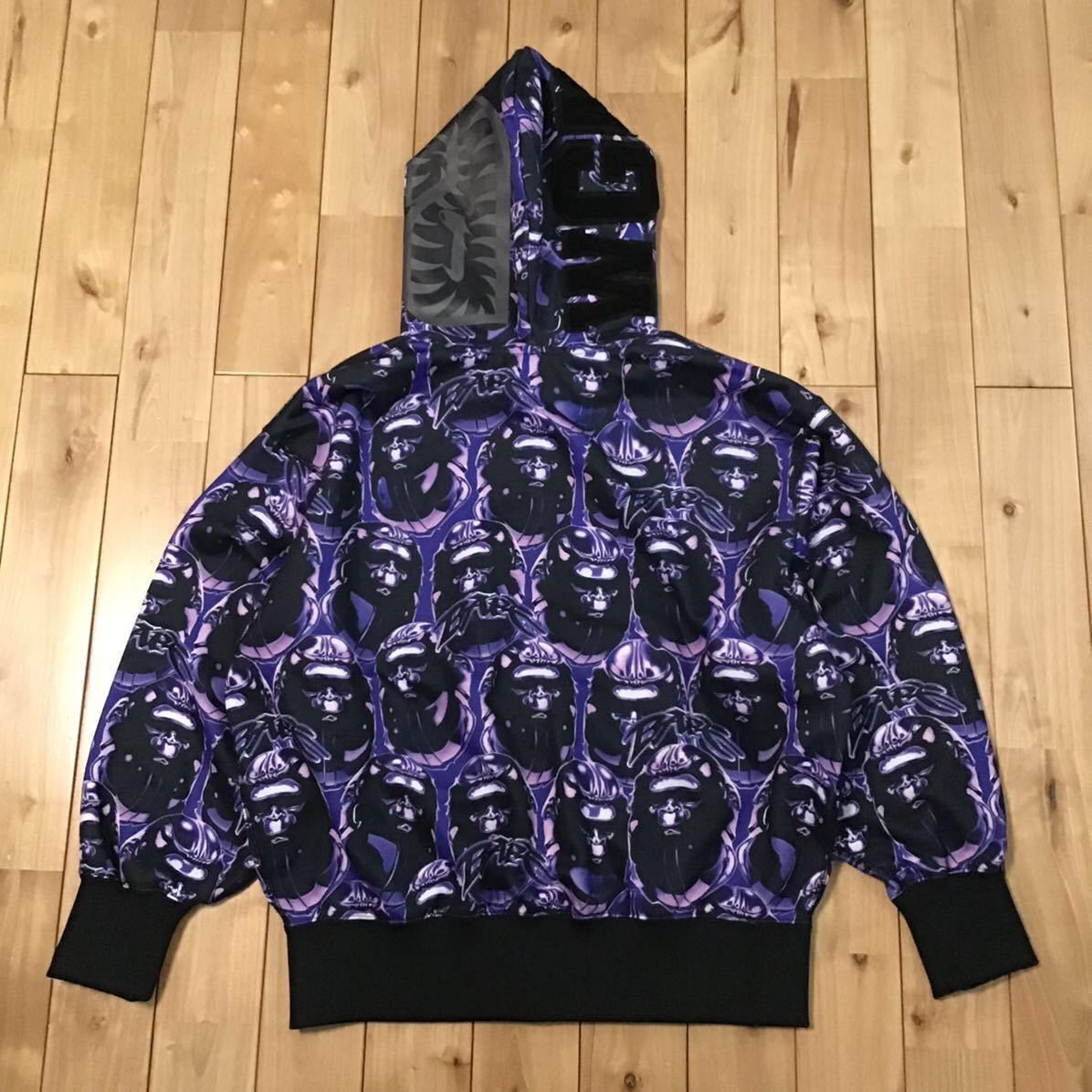 Bape BAPE APE HEAD GRAFFITI SHARK FULL ZIP HOODIE Purple APE Size US S / EU 44-46 / 1 - 2 Thumbnail