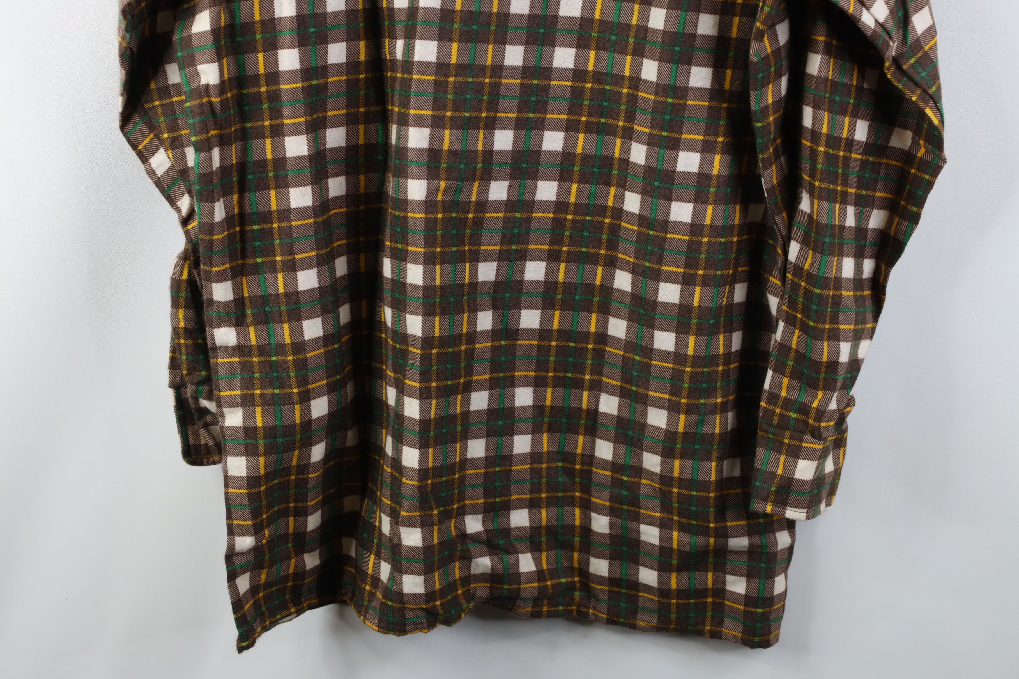 Vintage Deadstock Vintage 70s Flannel Board Button Shirt Plaid Size US M / EU 48-50 / 2 - 9 Thumbnail