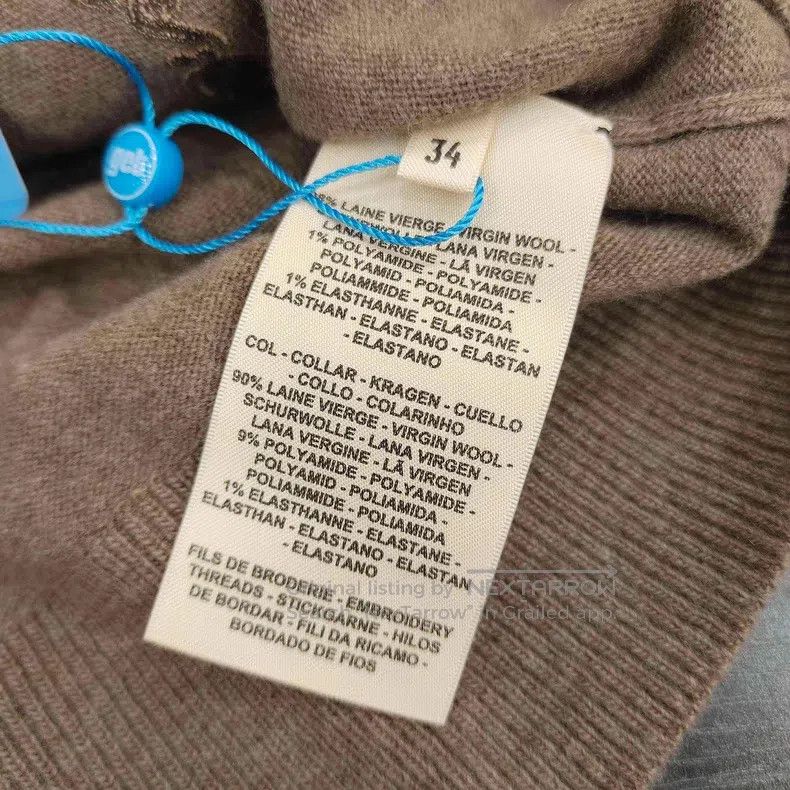 Hermes Hermes Elephant Gray Wool Knit Sweater Size XXS / US 00 / IT 34 - 5 Thumbnail