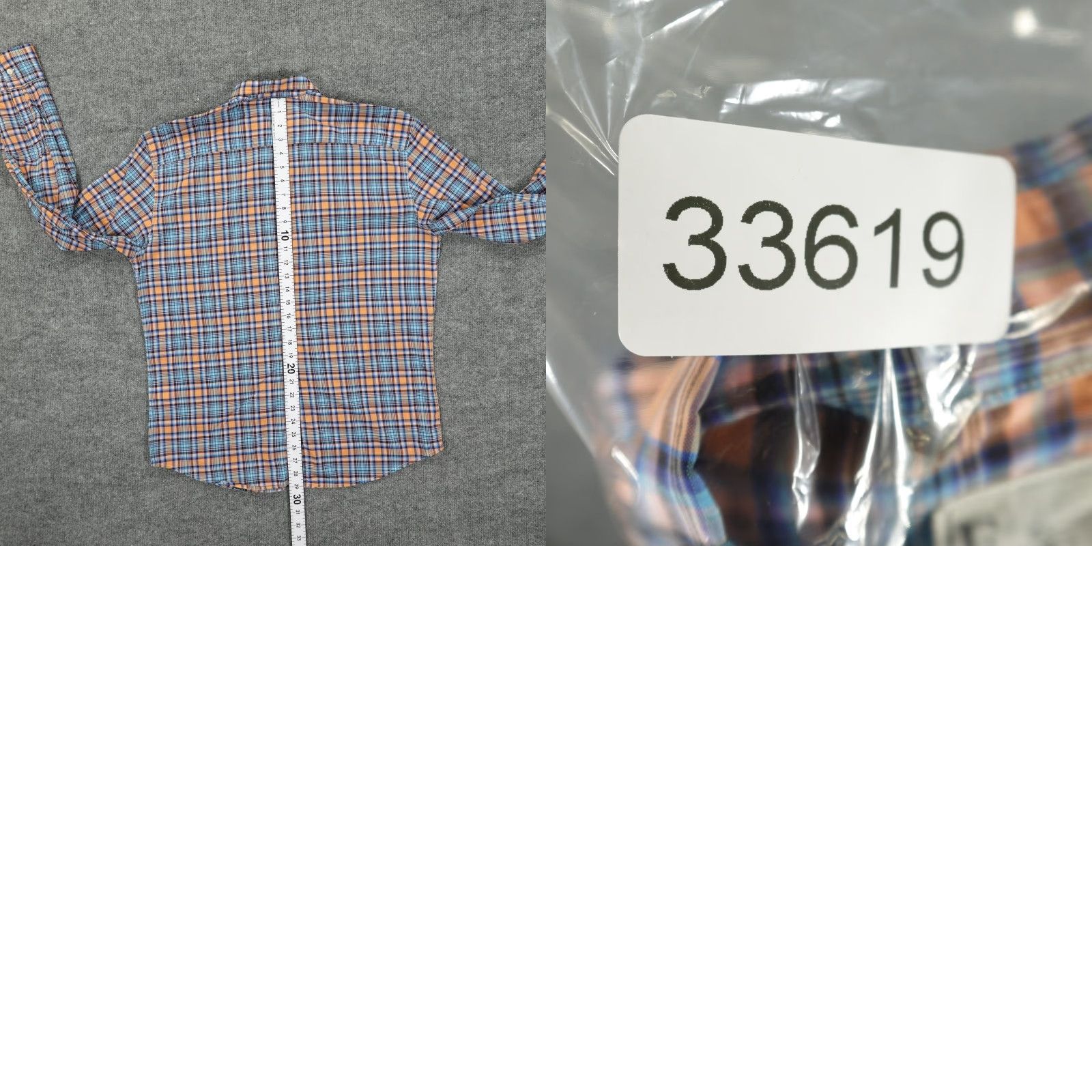 Frank & Eileen Frank & Eileen Shirt Mens Large Orange Blue Plaid Button-Down Paul Made in USA Size US L / EU 52-54 / 3 - 8 Thumbnail