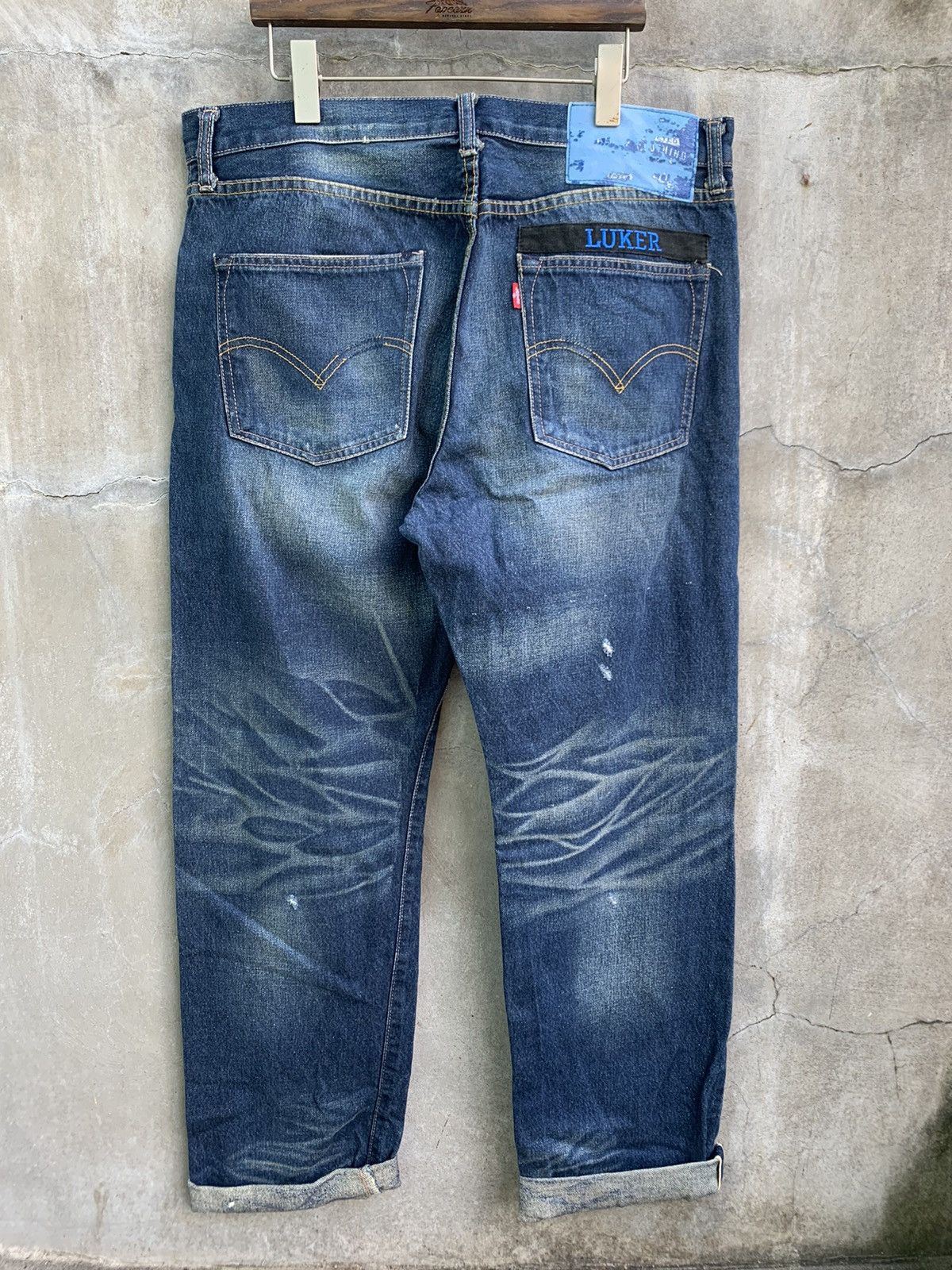 Levi's Neighborhood “Luker” Selvedge Denim Jeans Size US 36 / EU 52 - 6 Thumbnail