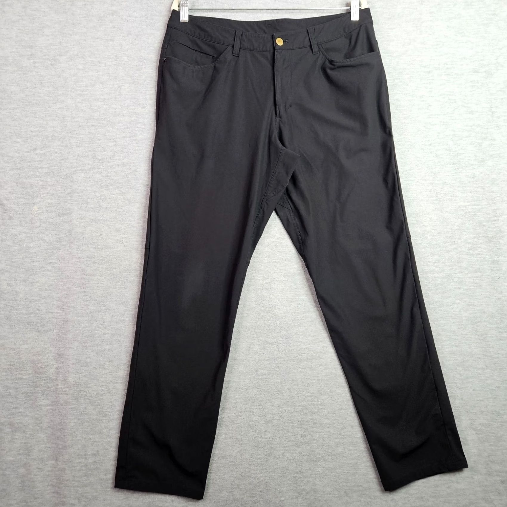 Lululemon lululemon Men's Pants Slim Black 34 Regular Inseam 30 Stretch Performance Casual Shirt? (Note: Structure applied) Size US 34 / EU 50 - 2 Thumbnail