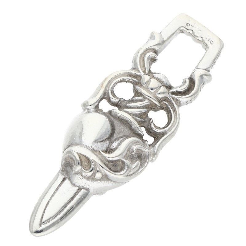 Chrome Hearts Chrome Hearts Silver Dagger Heart Necklace Size ONE SIZE - 2 Thumbnail