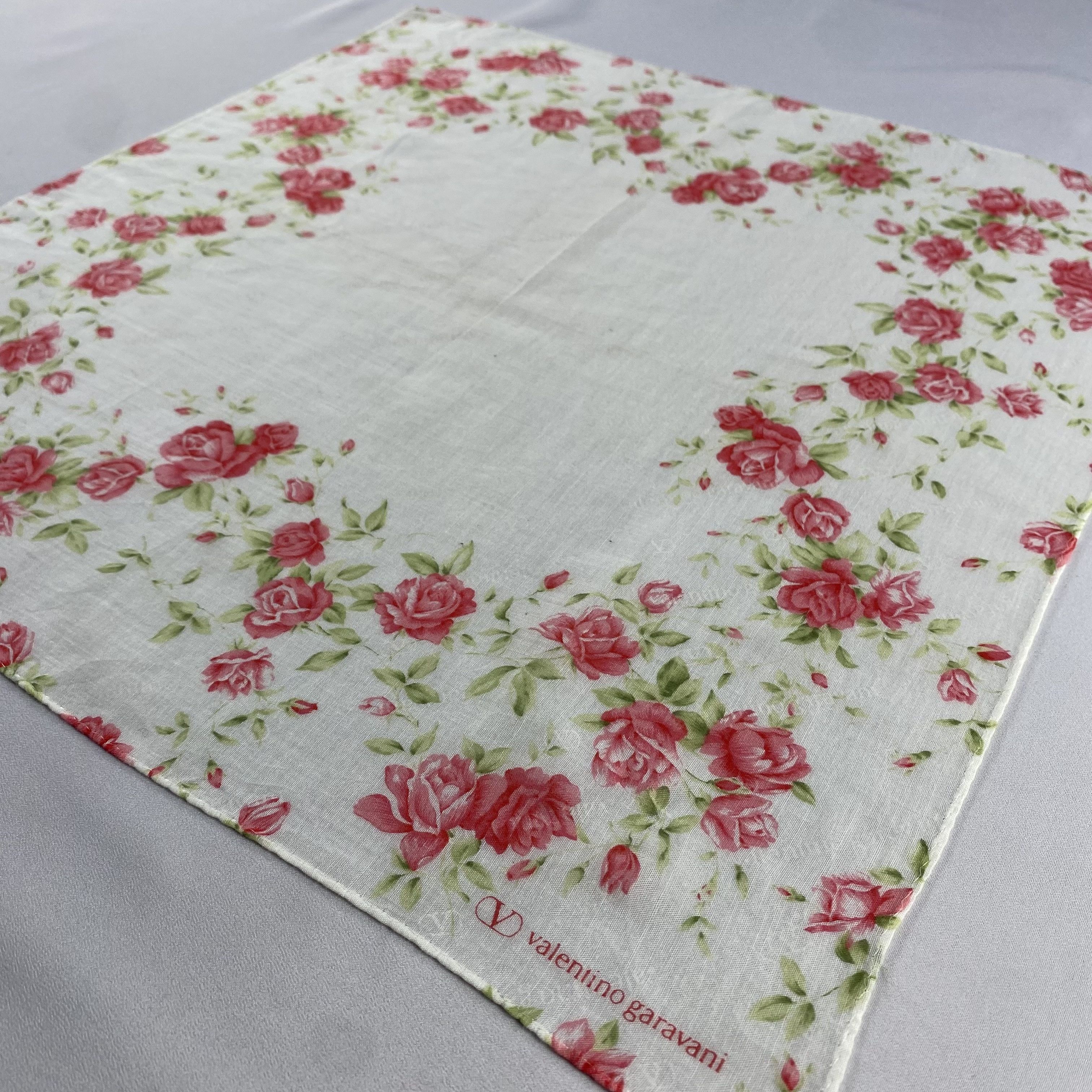 Valentino × Vintage Valentino Garavani Handkerchief / Neckerchief-P1522 Size ONE SIZE - 2 Thumbnail