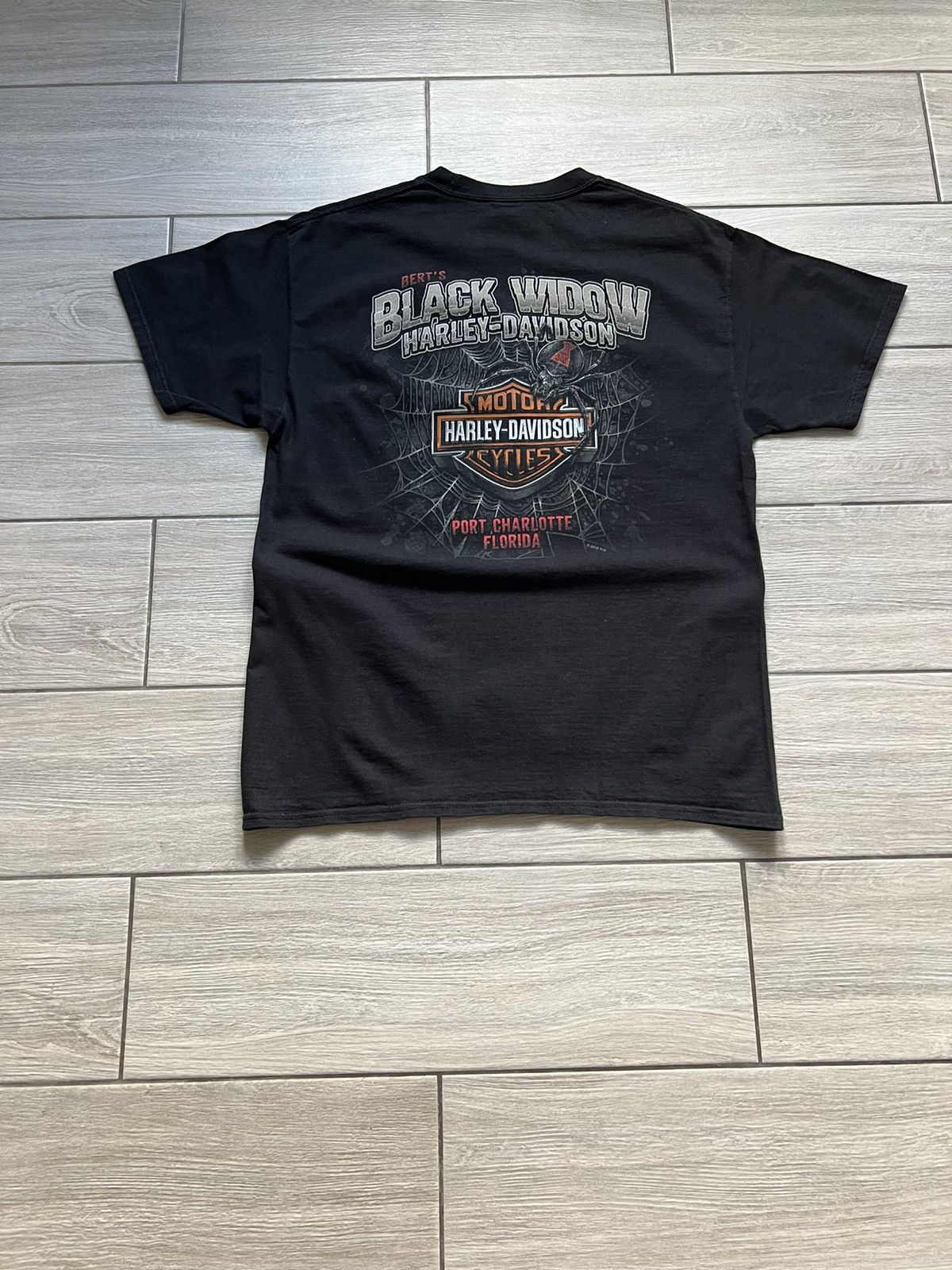 Harley Davidson Harley Davidson Vintage T-Shirt Size M Big Logo 00’s Size US L / EU 52-54 / 3 - 2 Thumbnail