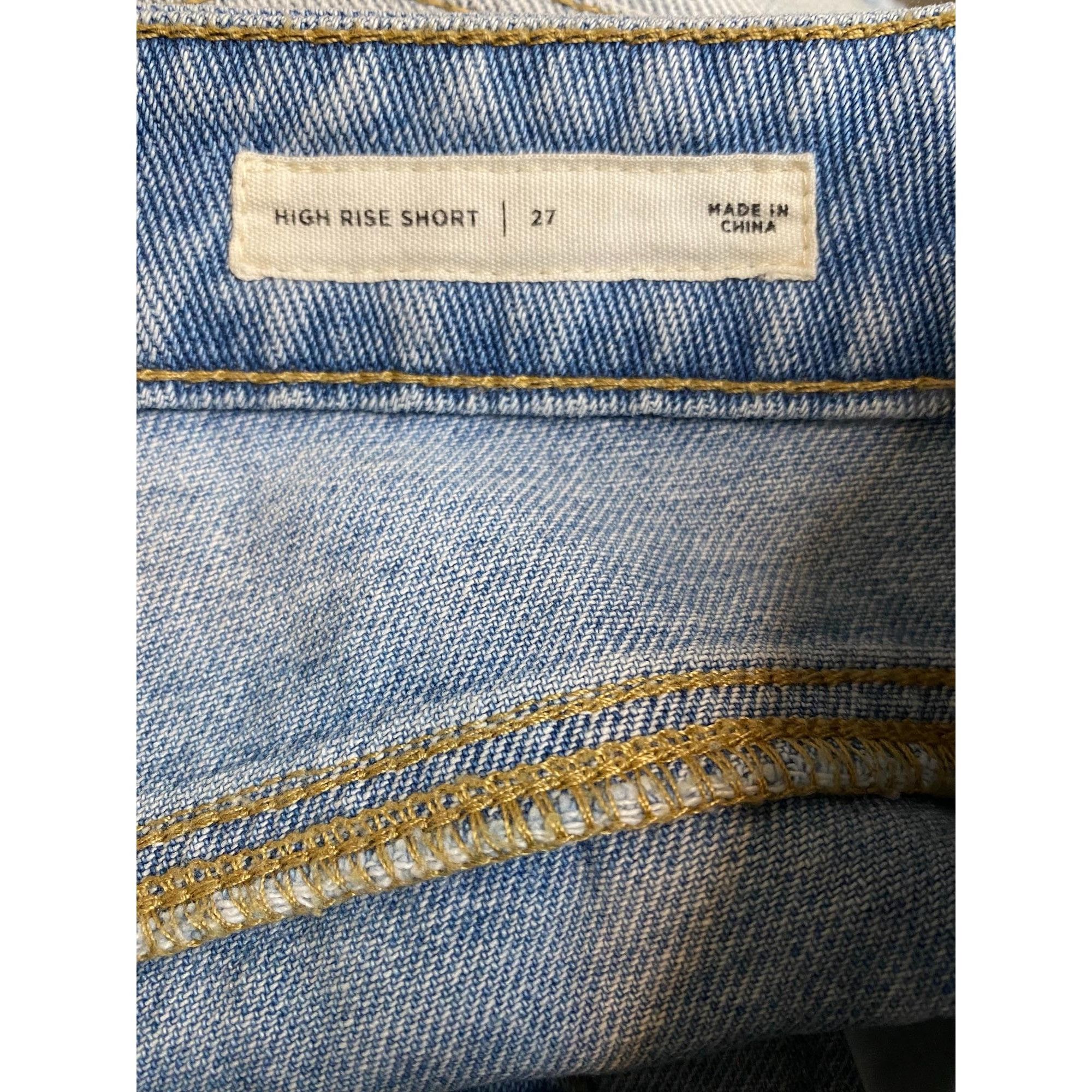 Pacsun Y2K PACSUN HIGH RISE ICON DENIM DISTRESSED SHORTS SZ 27 Size 27" / US 4 / IT 40 - 4 Thumbnail