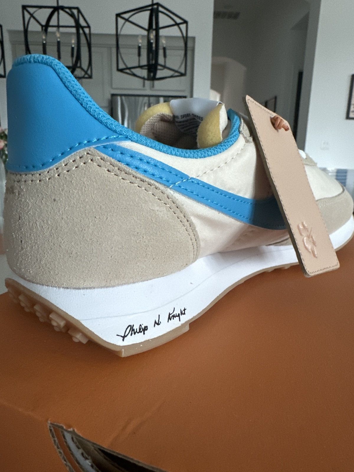 Nike Nike Waffle Trainer 2 Shoe Dog Pearl White/Laser Blue Size US 9.5 / EU 42-43 - 4 Thumbnail