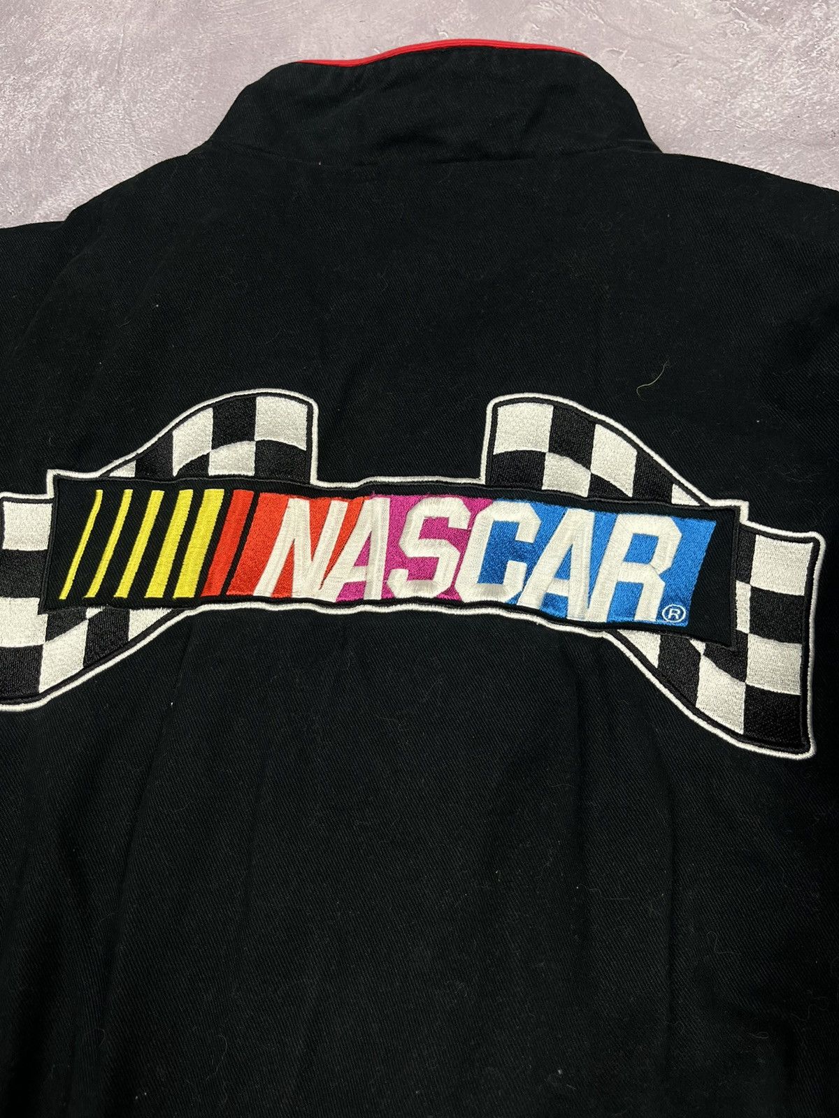 NASCAR Vintage 90s Nascar Bomber Jacket Big Logo Embroidered Rare Size US L / EU 52-54 / 3 - 13 Thumbnail