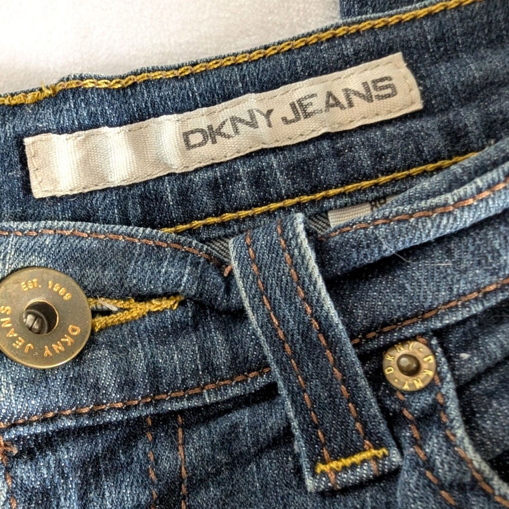 DKNY DKNY Jeans Bootcut Denim Dark Wash Women's 8R Mid Rise Flare Pockets Retro Jeans Women's Size 30" / US 8 / IT 44 - 5 Thumbnail