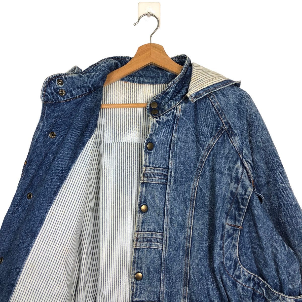 Japanese Brand 🔥RARE HIKORY DENIM JACKET CARGO ISSEY MIYAKE DESIGN Size US M / EU 48-50 / 2 - 11 Thumbnail
