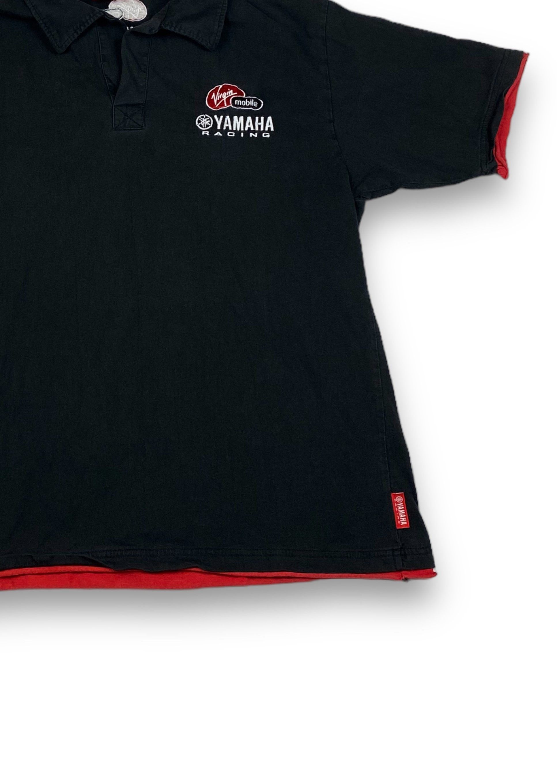 Yamaha Vintage YAMAHA Black Many Logos Polo Shirt Y2k M698 Size US L / EU 52-54 / 3 - 2 Thumbnail