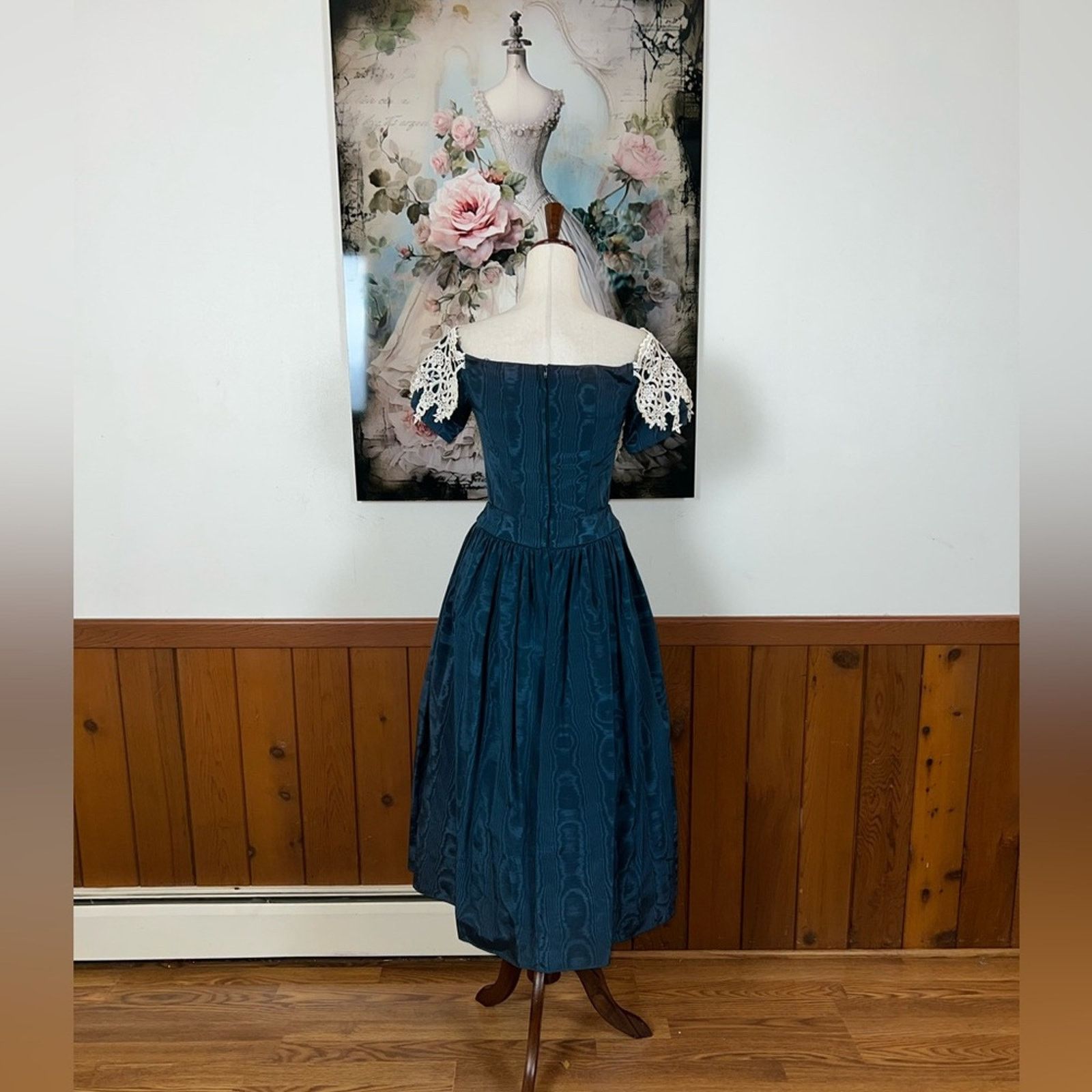 Other Vintage 90s Scott McClintock Taffeta Formal Dress! Size S / US 4 / IT 40 - 5 Thumbnail